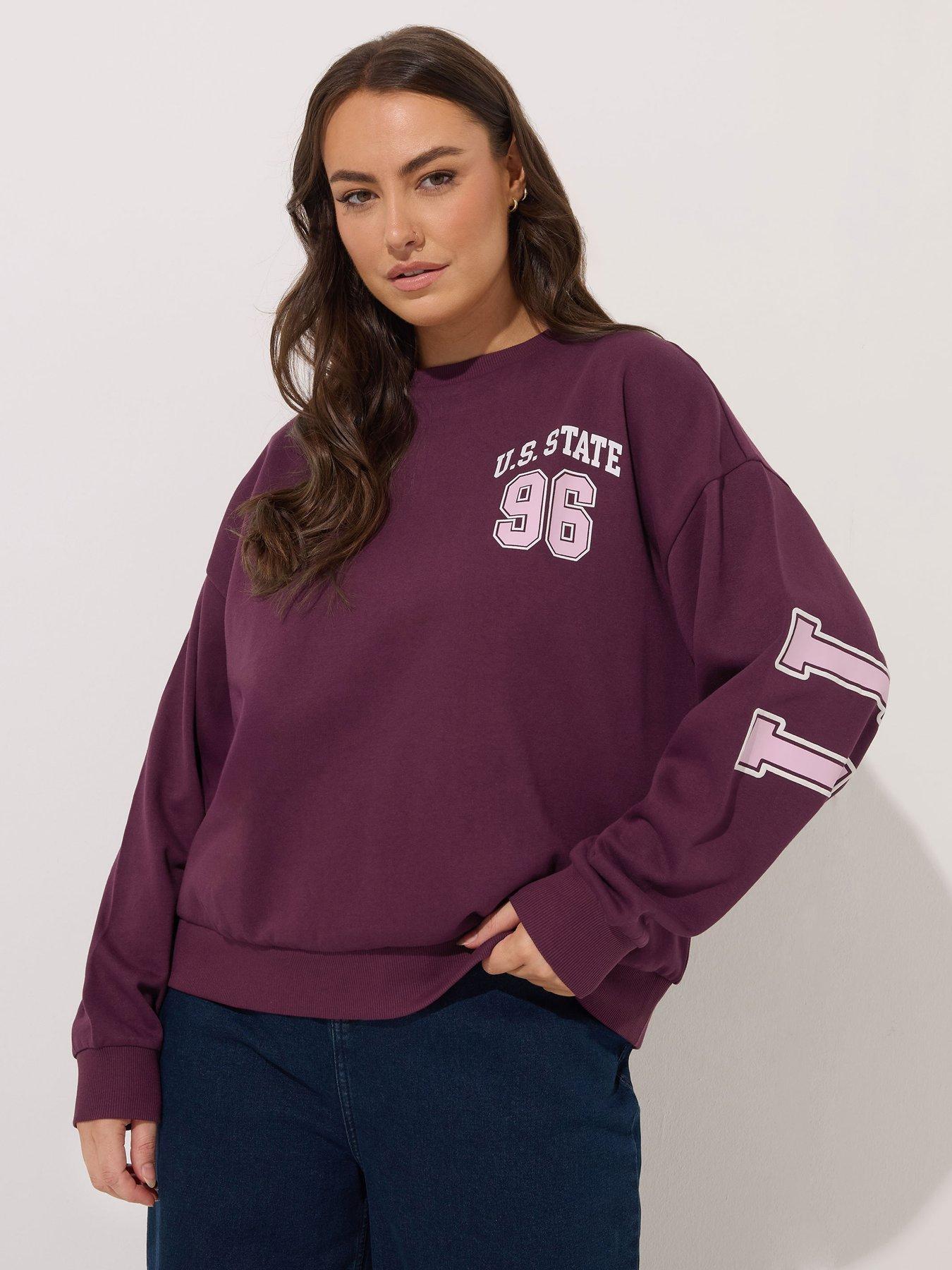 undefined Curve Illinois Crew Neck Sweatshirt - Red