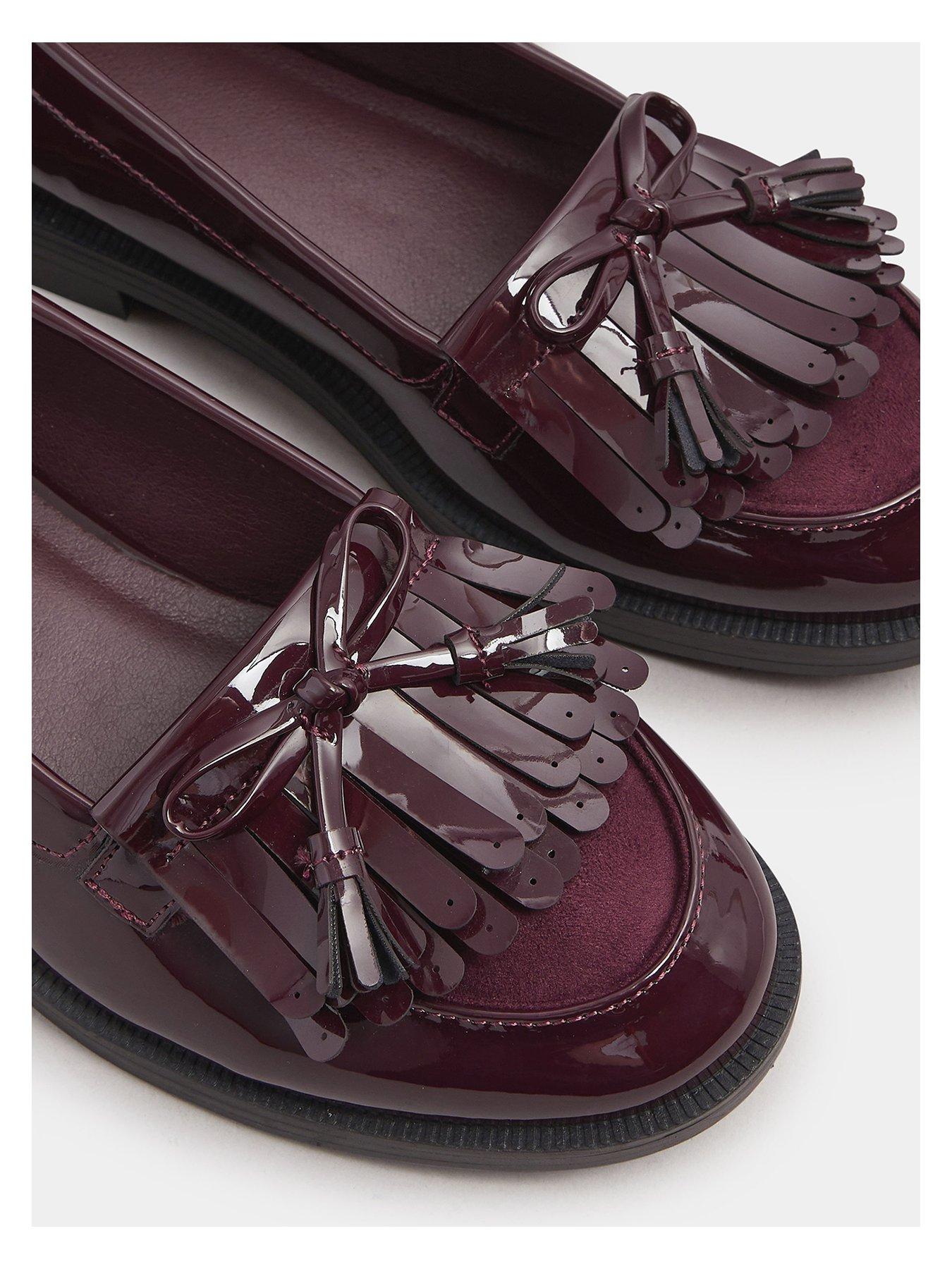 Image 4 of 4 of Yours Extra Wide Fit Tassel Patent Loafer