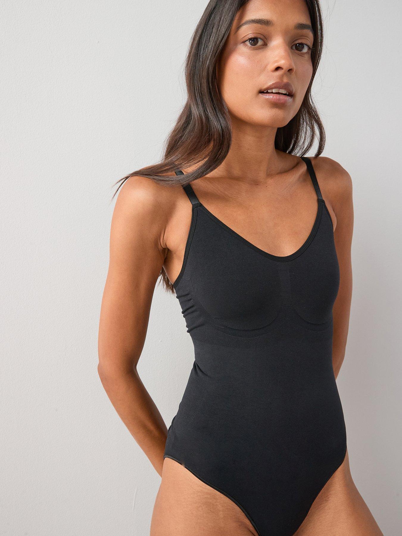 The Very Collection Shape Enhancing Seamless Bodysuit- Strong Control - Black