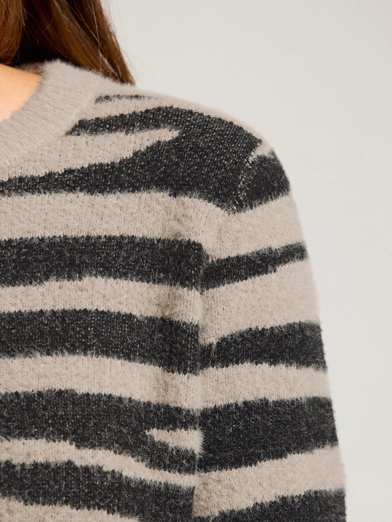 Image 4 of 4 of Long Tall Sally Zebra Jumper - Natural