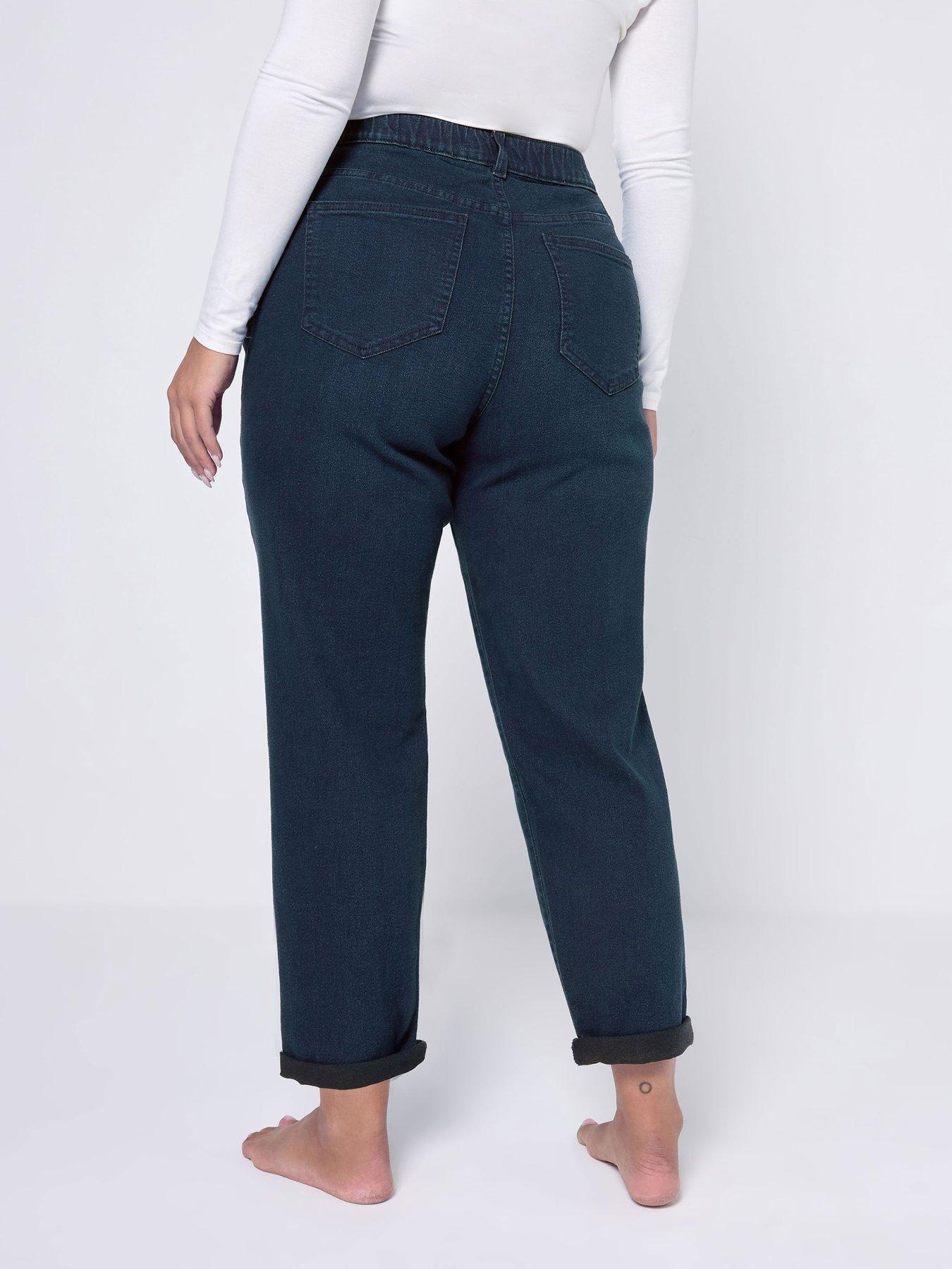 Image 2 of 4 of Yours Curve Boyfriend Jean - Blue