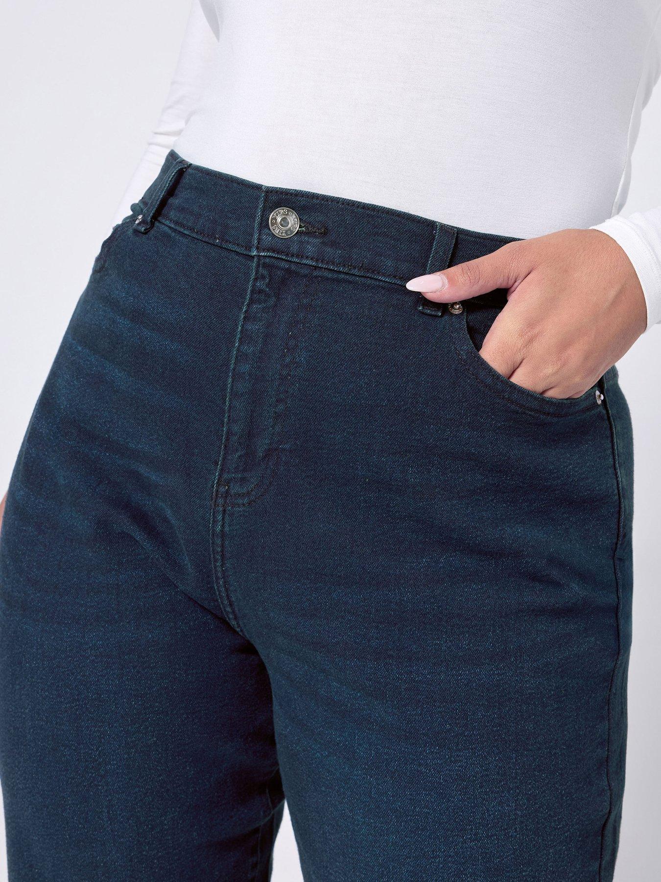 Image 4 of 4 of Yours Curve Boyfriend Jean - Blue