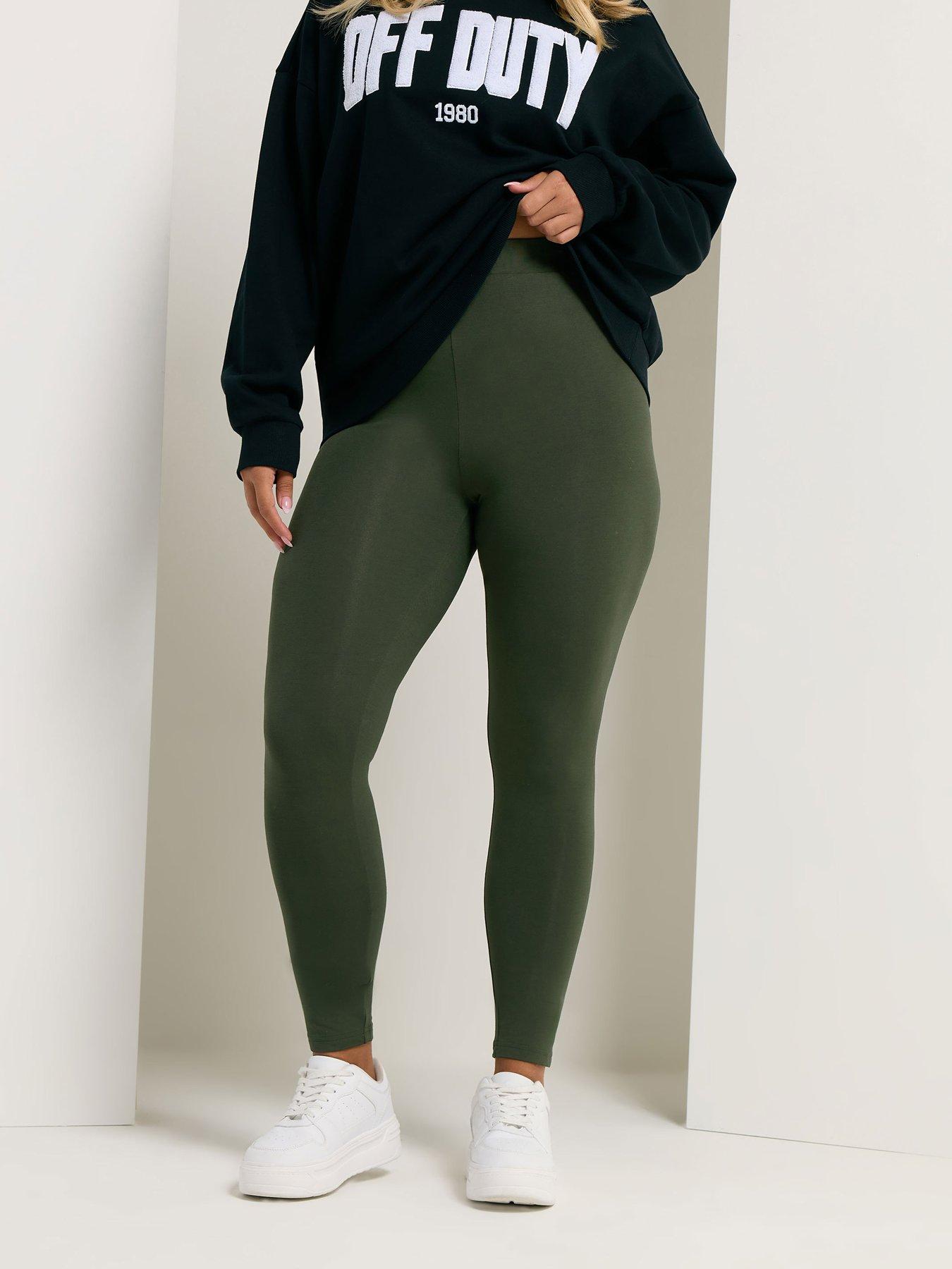 undefined Curve Basic Leggings - Green