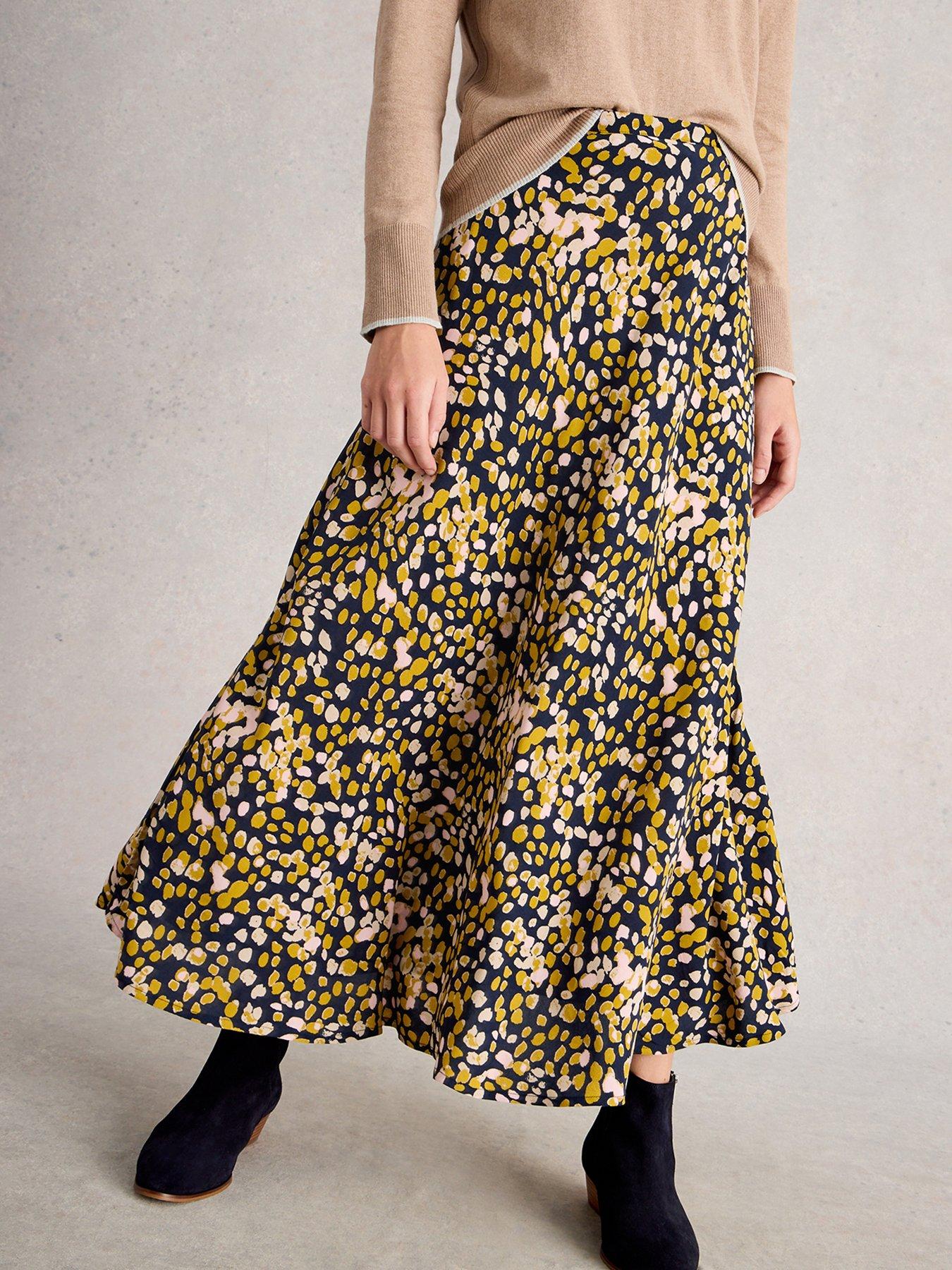 undefined Hope Bias Cut Maxi Skirt - Multi