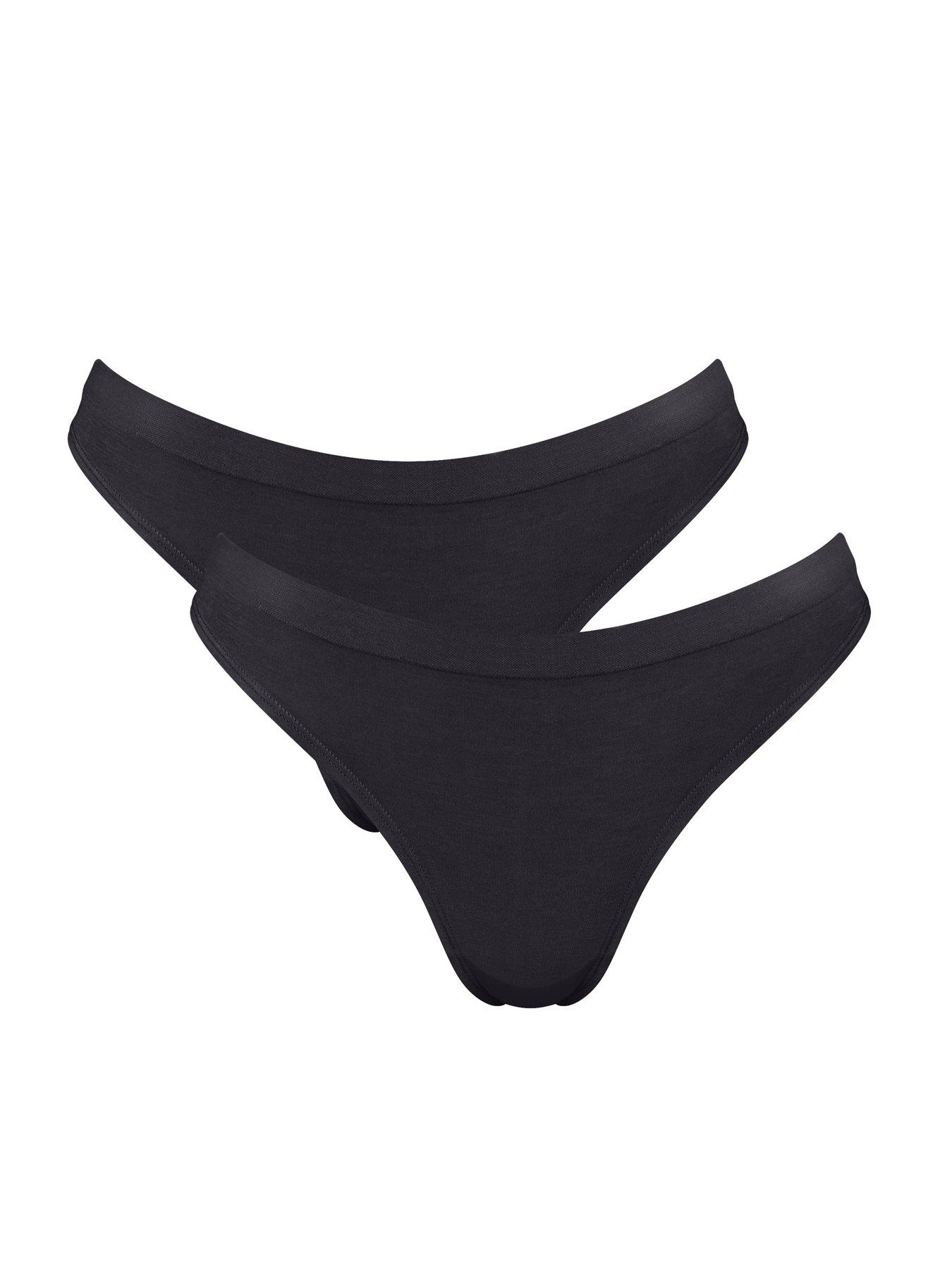 sloggi-go-sense-tanga-2pk-black