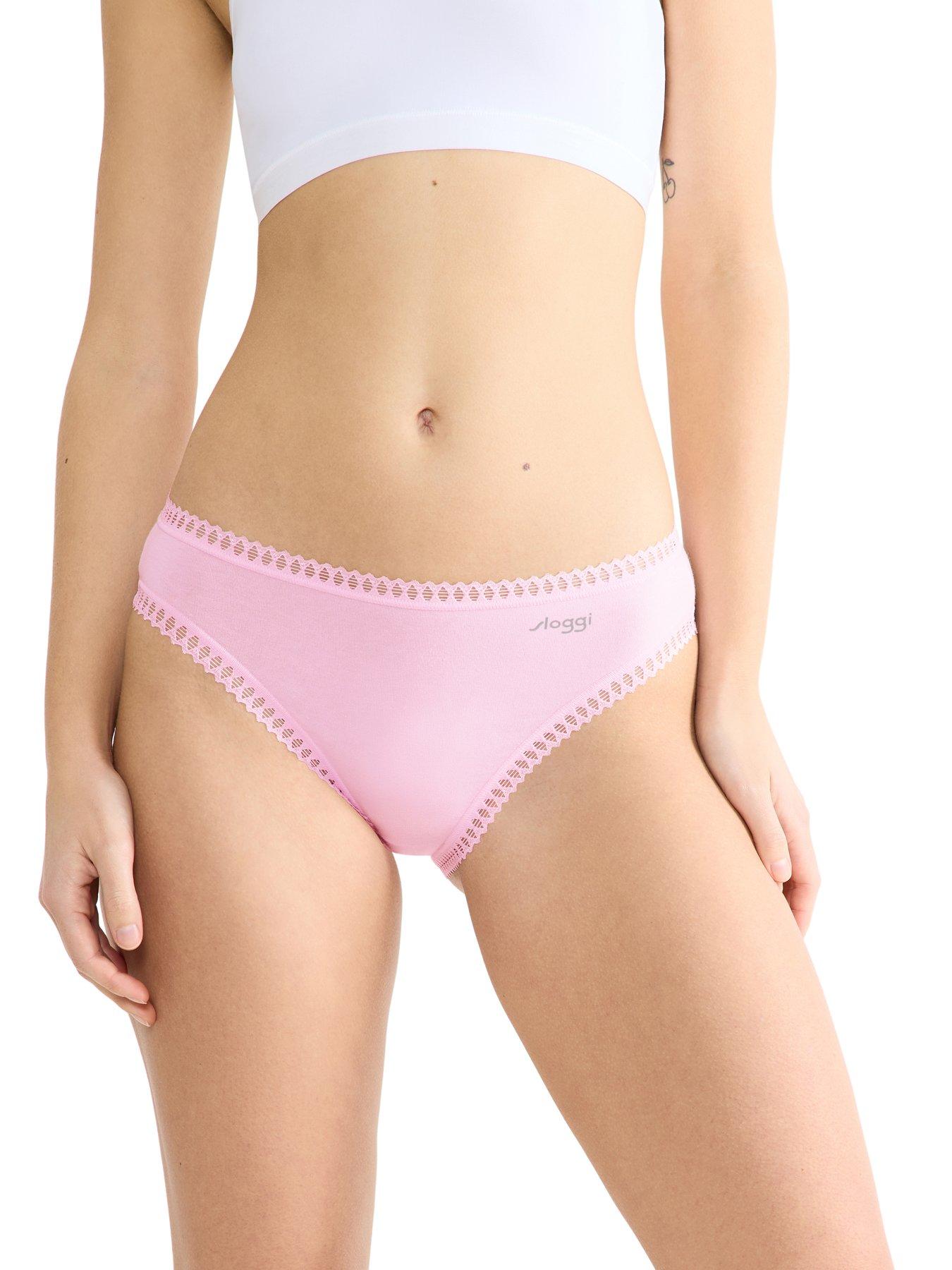 Image 4 of 5 of Sloggi Sloggi Go Crush High Leg C3pk - Pink/blue/navy