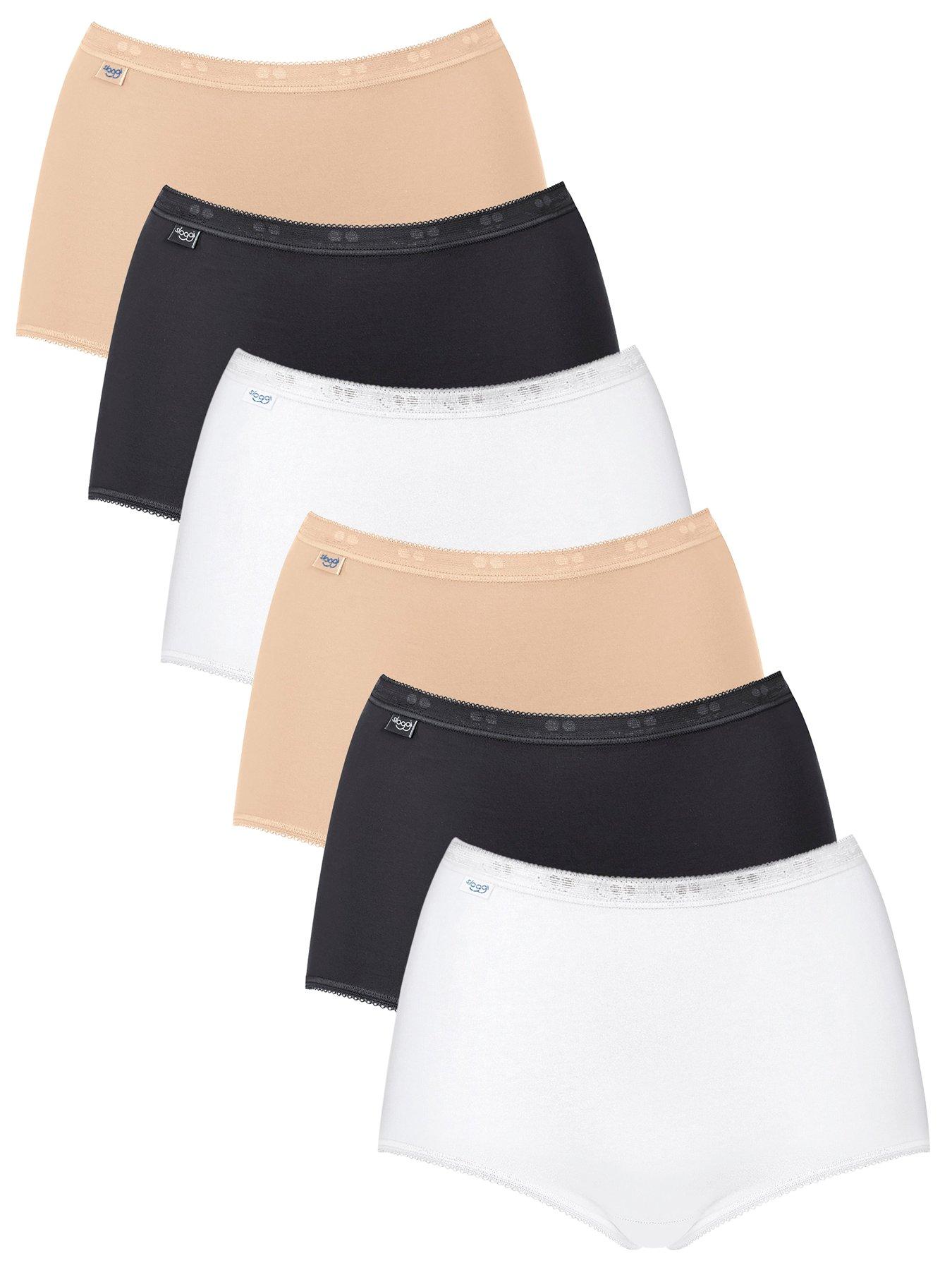 Sloggi Sloggi Basic+ Maxi C6p - Black/white/beige