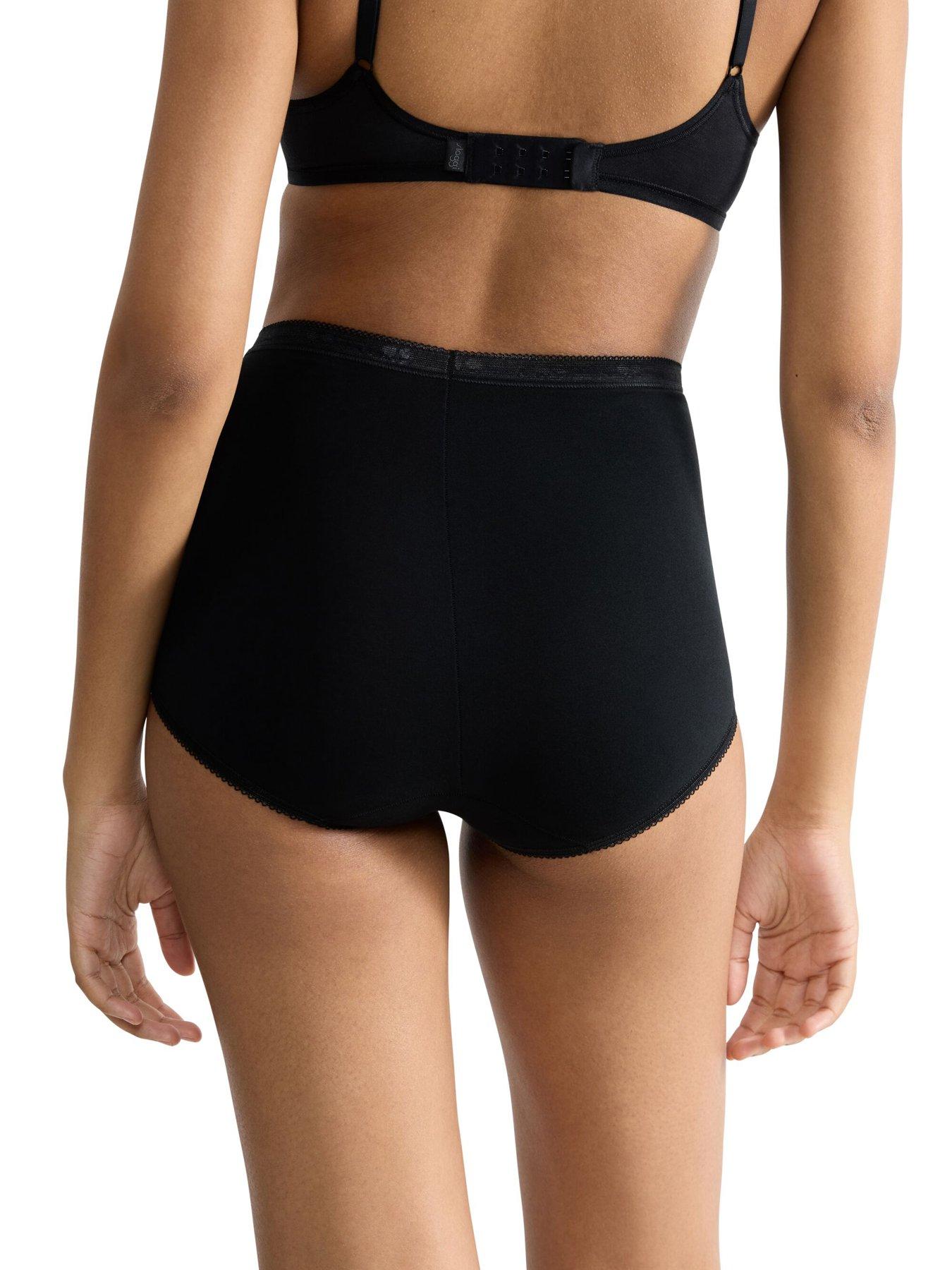 Image 3 of 7 of Sloggi Basic+ Maxi C6p - Black/white/beige