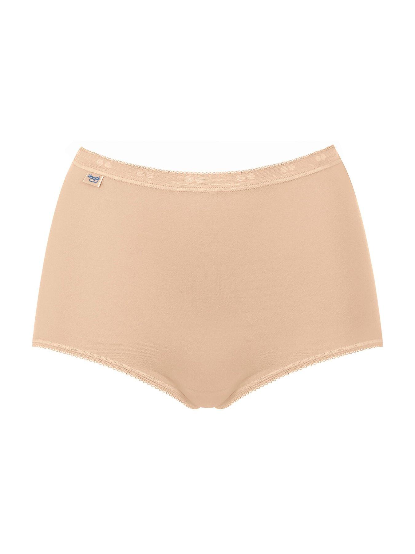 Image 7 of 7 of Sloggi Basic+ Maxi C6p - Black/white/beige