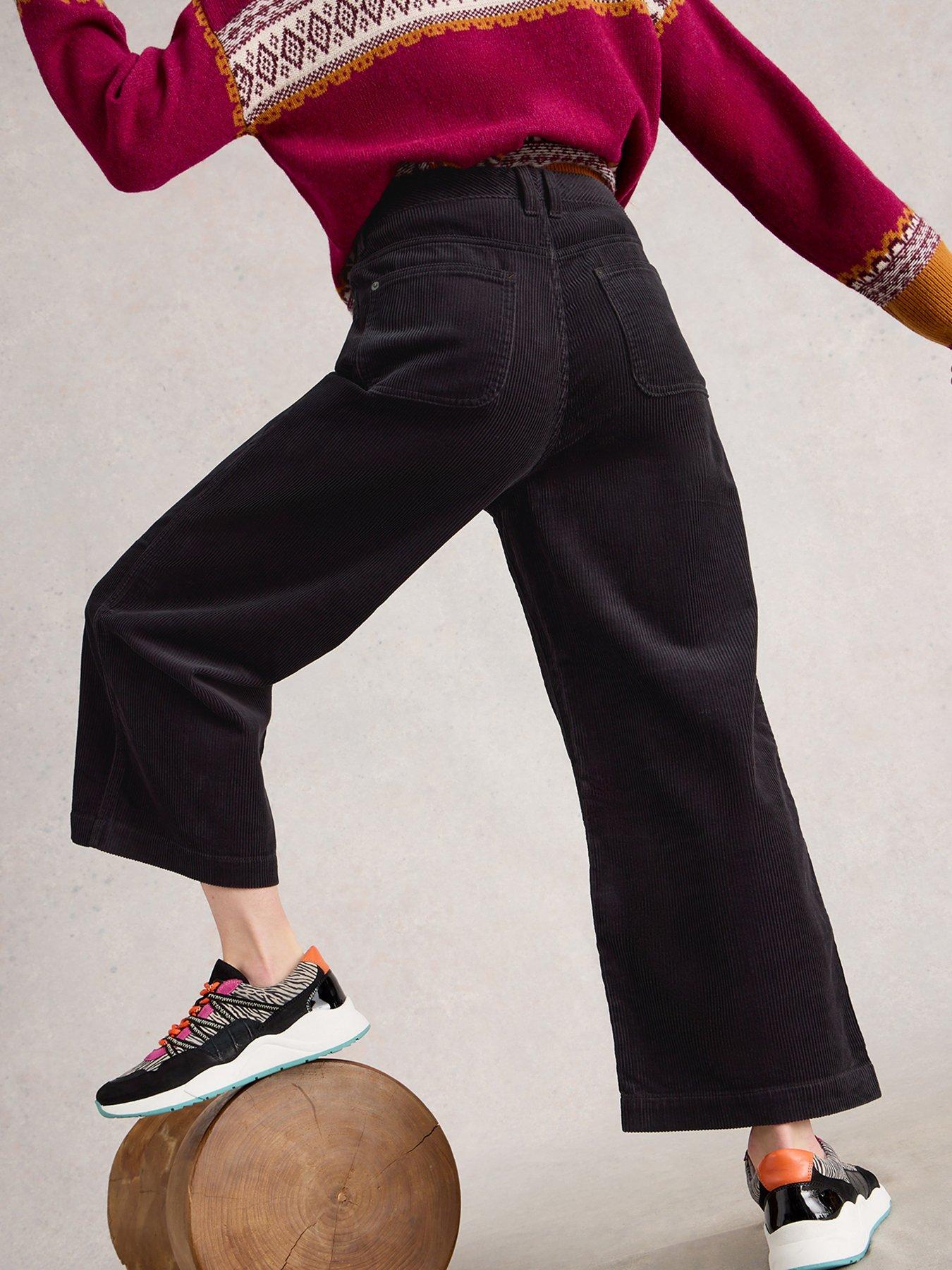  image of white-stuff-tia-cord-wide-leg-crop-corduroy-jeans-grey