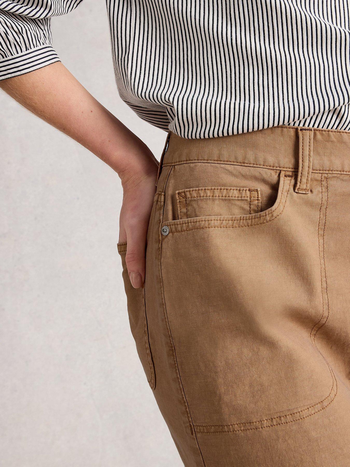 Image 4 of 6 of White Stuff Melody Chino Skirt - Beige