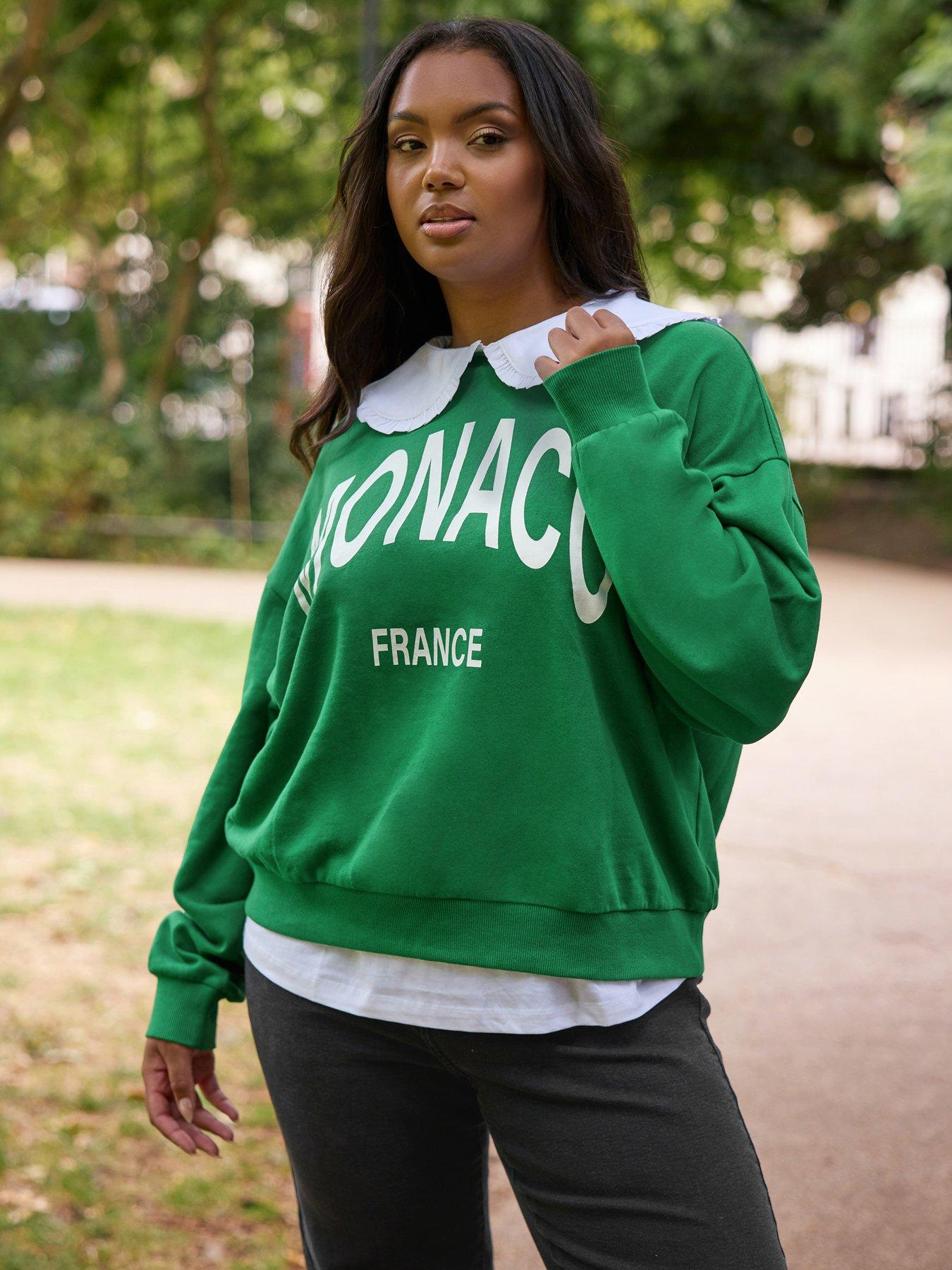 undefined Curve Monaco Crew Neck Sweatshirt - Green