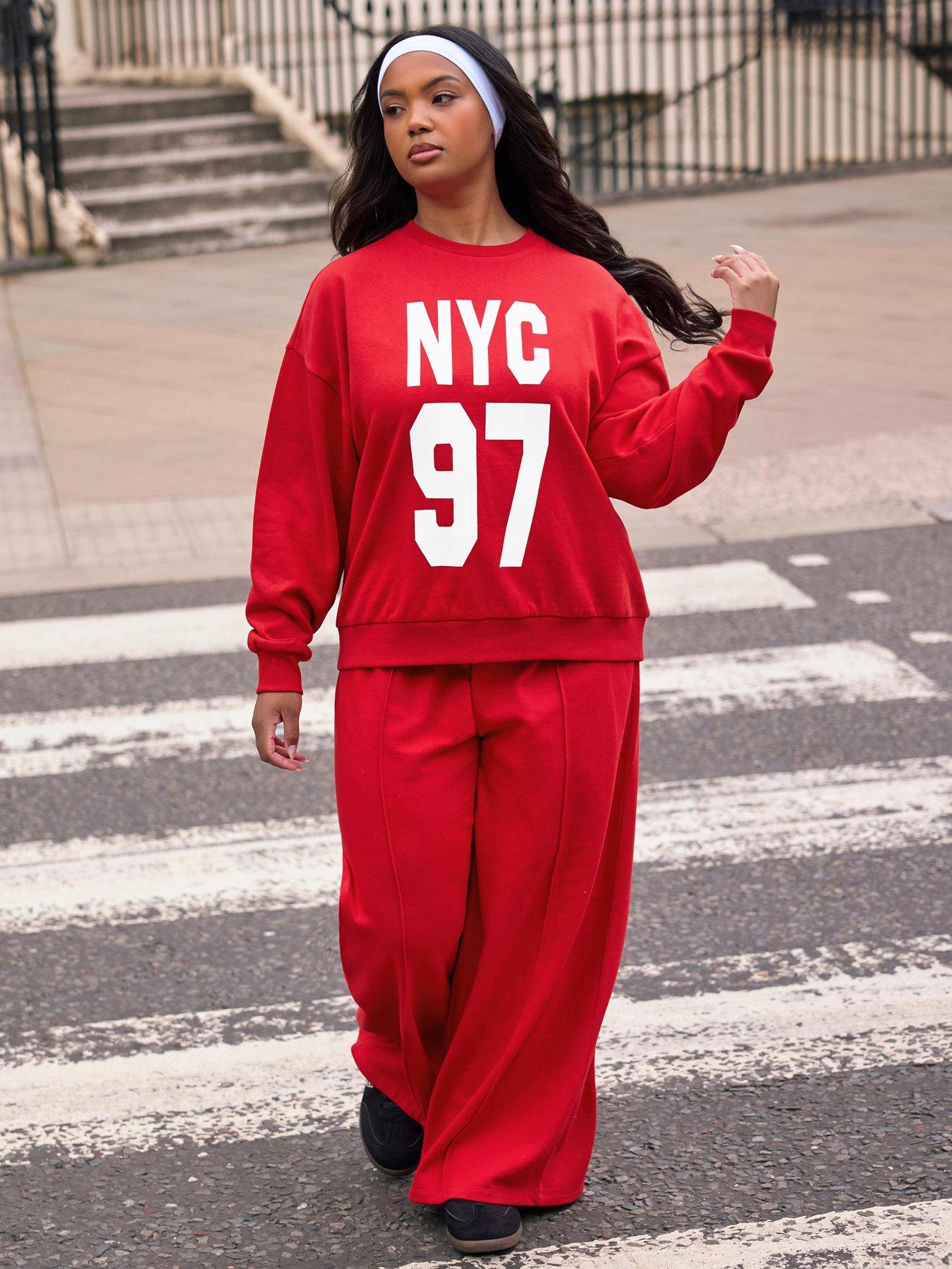 undefined Curve Nyc 97 Crew Neck Sweatshirt - Red