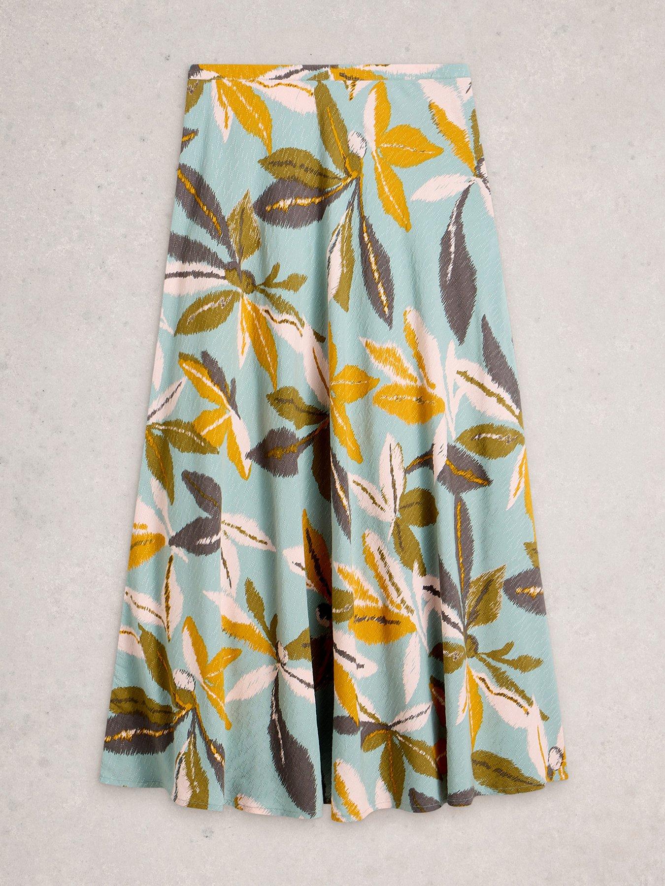 Image 4 of 6 of White Stuff Hope Bias Cut Maxi Skirt - Blue