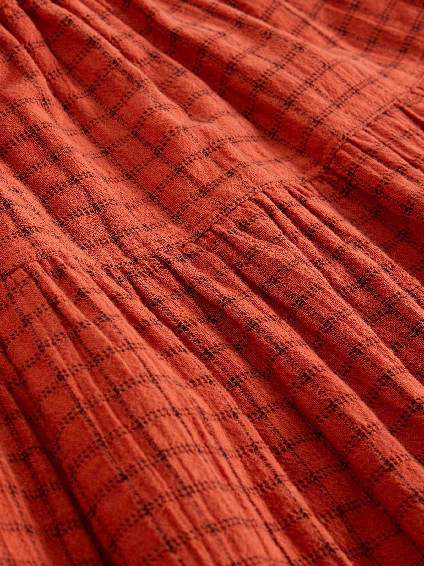 Image 6 of 6 of White Stuff Seema Midi Skirt - Orange