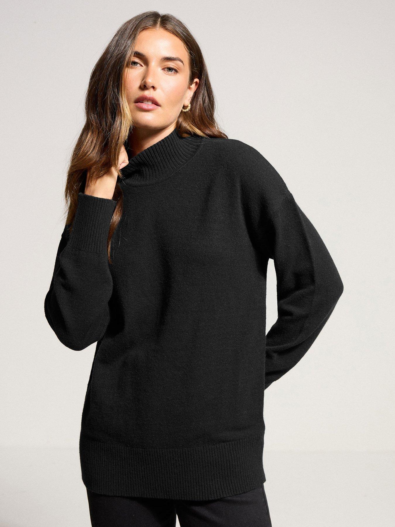 Image 1 of 4 of Long Tall Sally Turtle Neck Jumper - Black