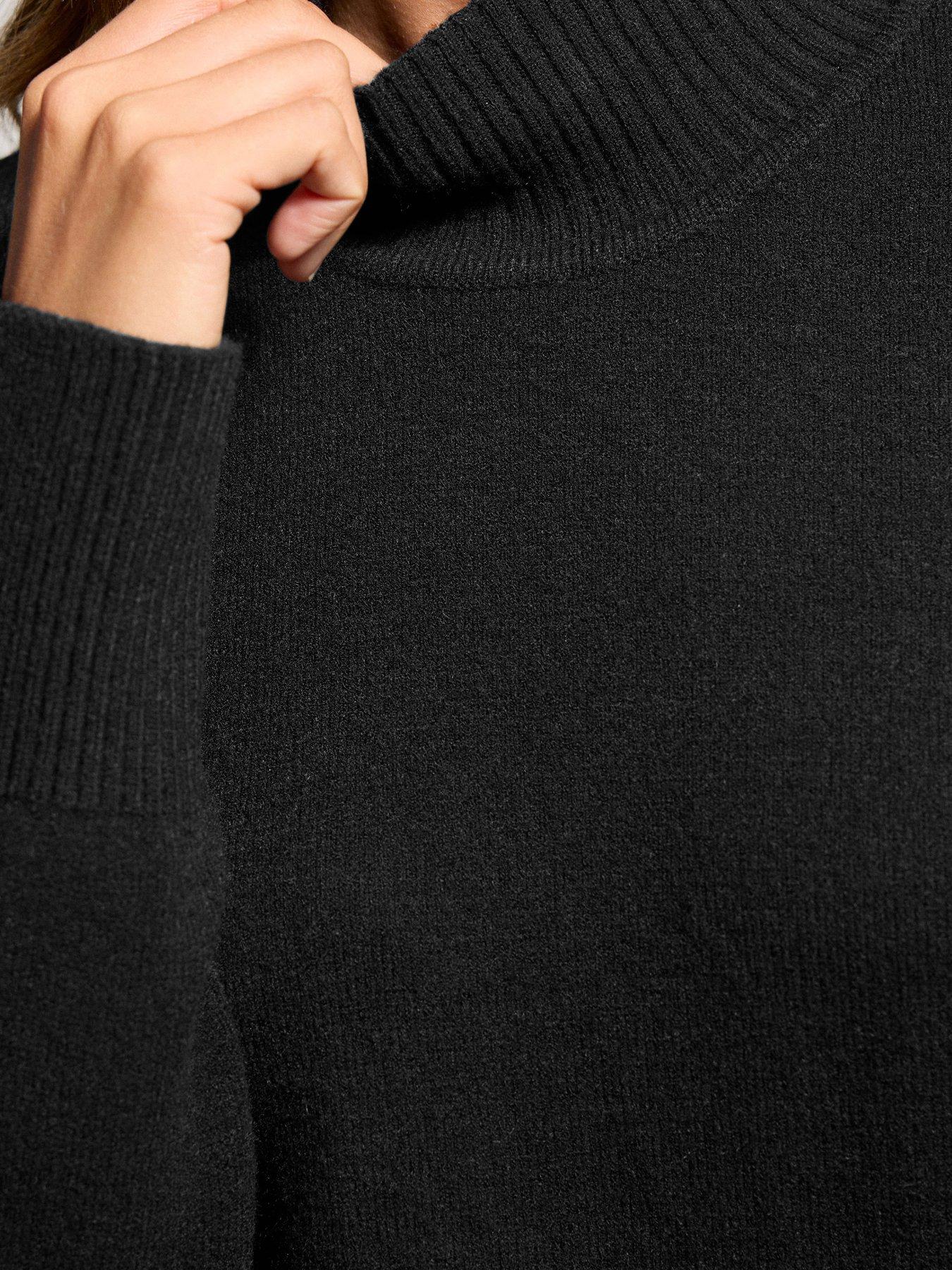 Image 4 of 4 of Long Tall Sally Turtle Neck Jumper - Black