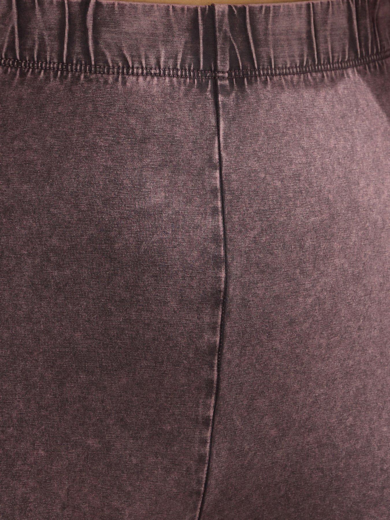 Image 4 of 4 of Yours Curve Acid Wash Legging - Red