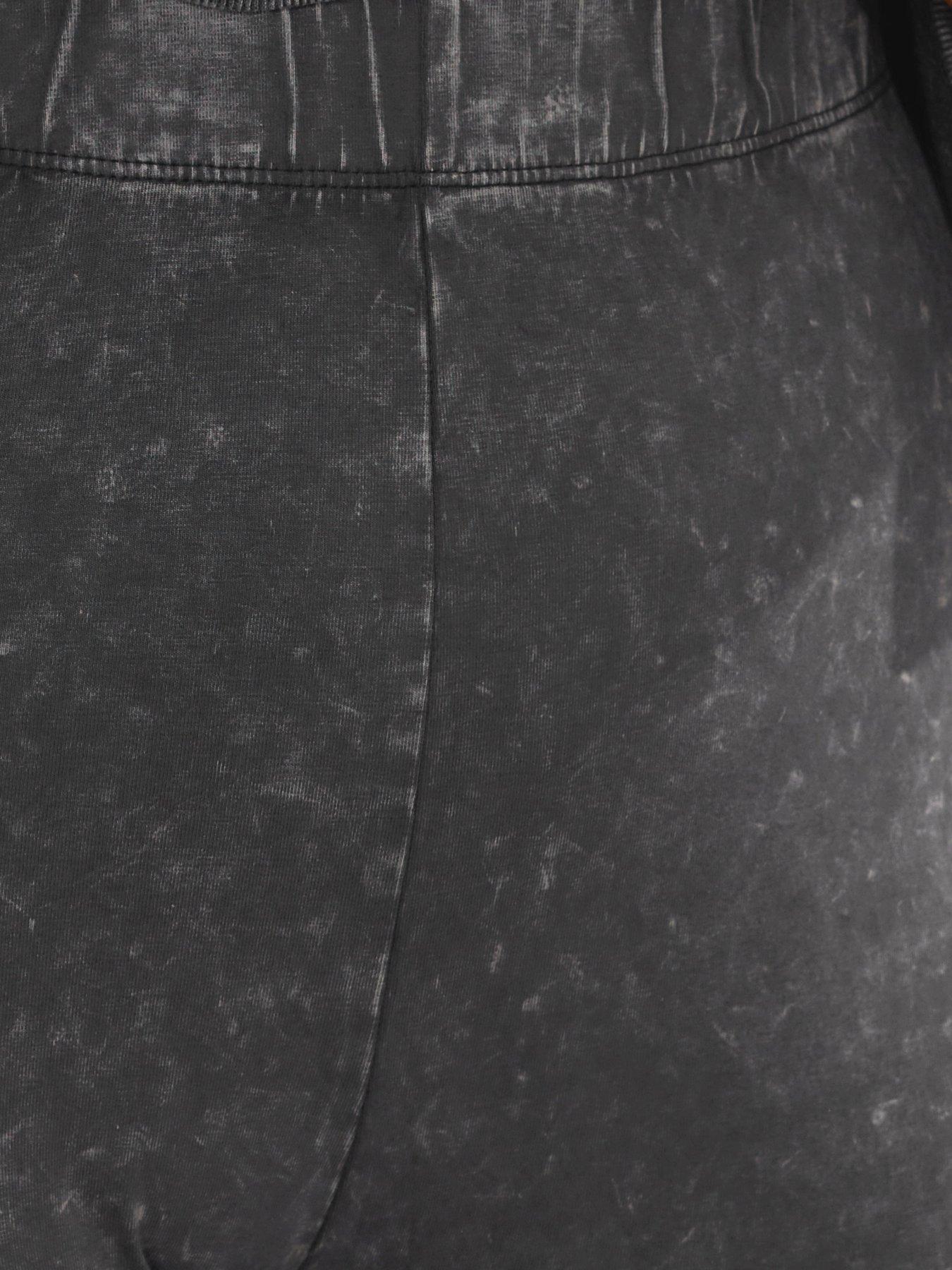 Image 4 of 4 of Yours Curve Acid Wash Legging - Black