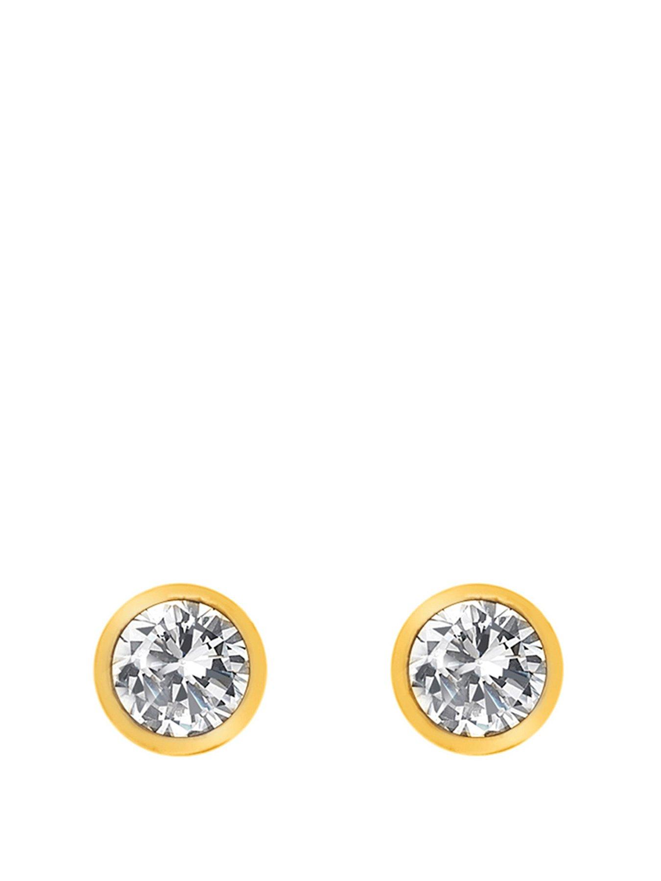 Hot Diamonds Hdxgem Tender Stud Earrings - Gold