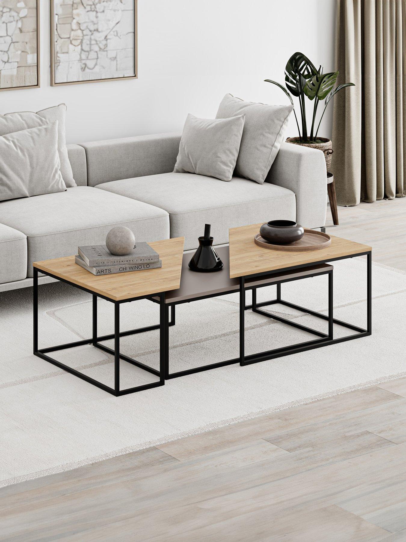 undefined Ohlady Coffee Table - Mocha/oak
