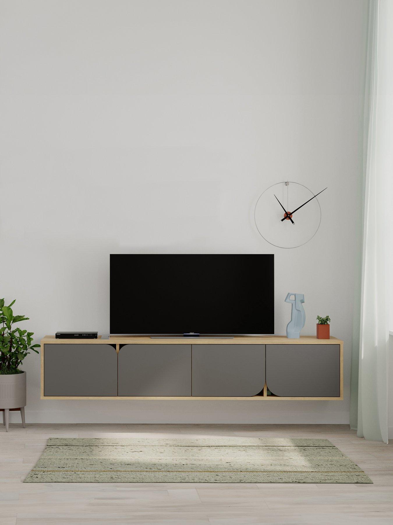 Decortie Spark Tv Stand - Oak/anthracite