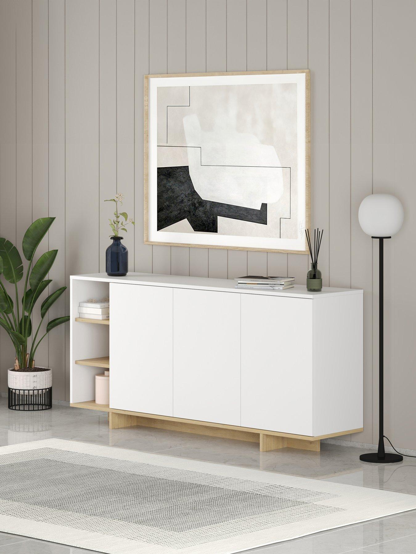 Image 1 of 6 of Decortie Stockton Sideboard- White/oak