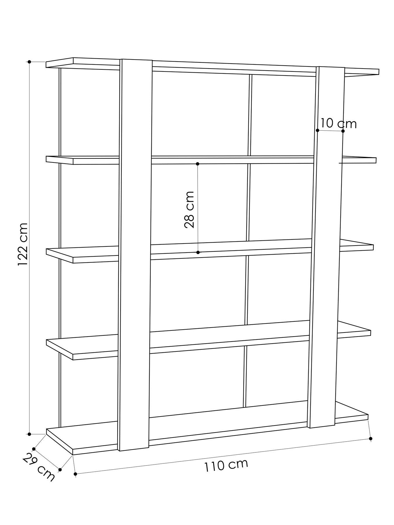 Image 5 of 6 of Decortie Tita Bookcase - Oak