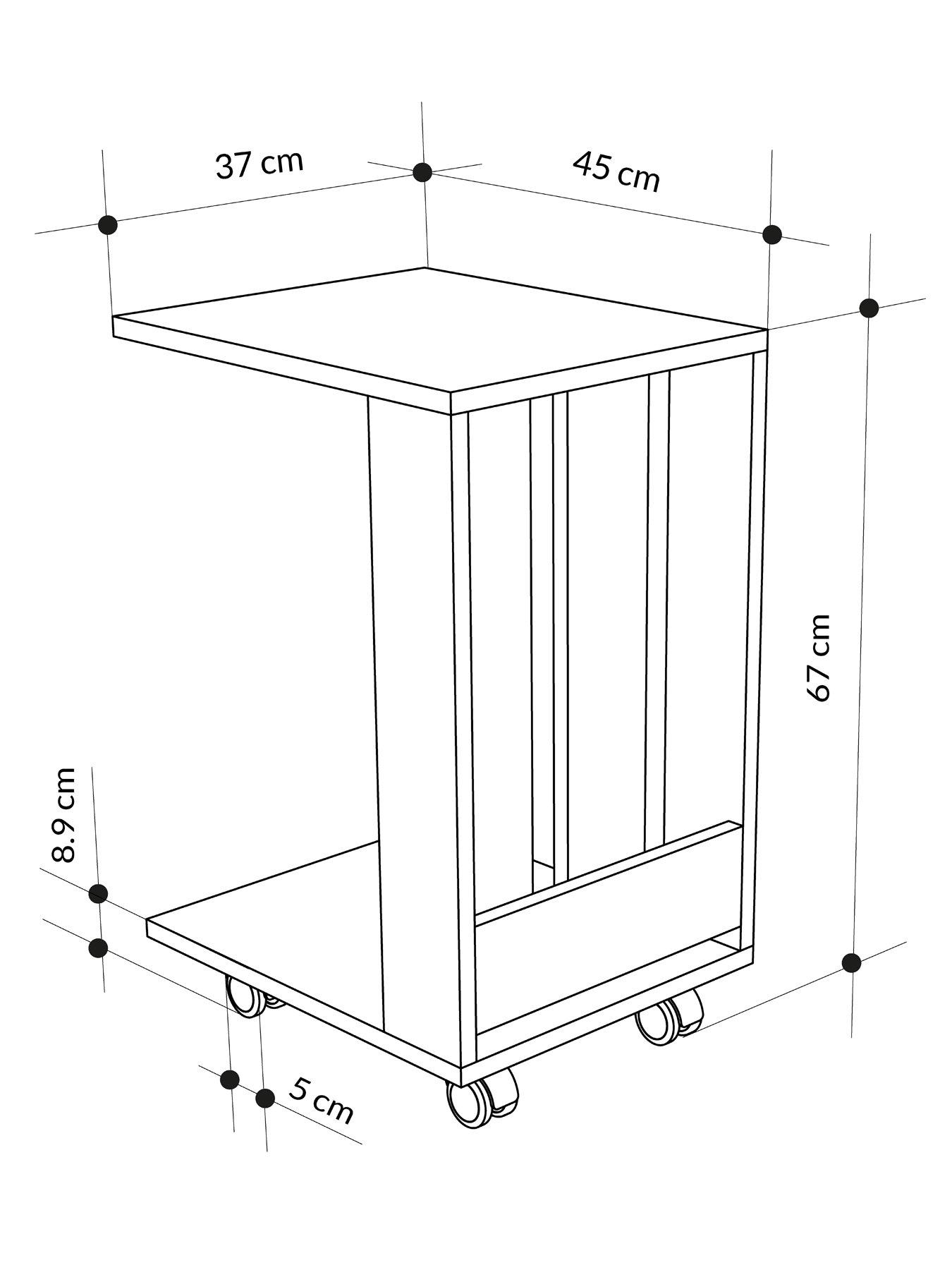 Image 5 of 6 of Decortie Edi Side Table - White