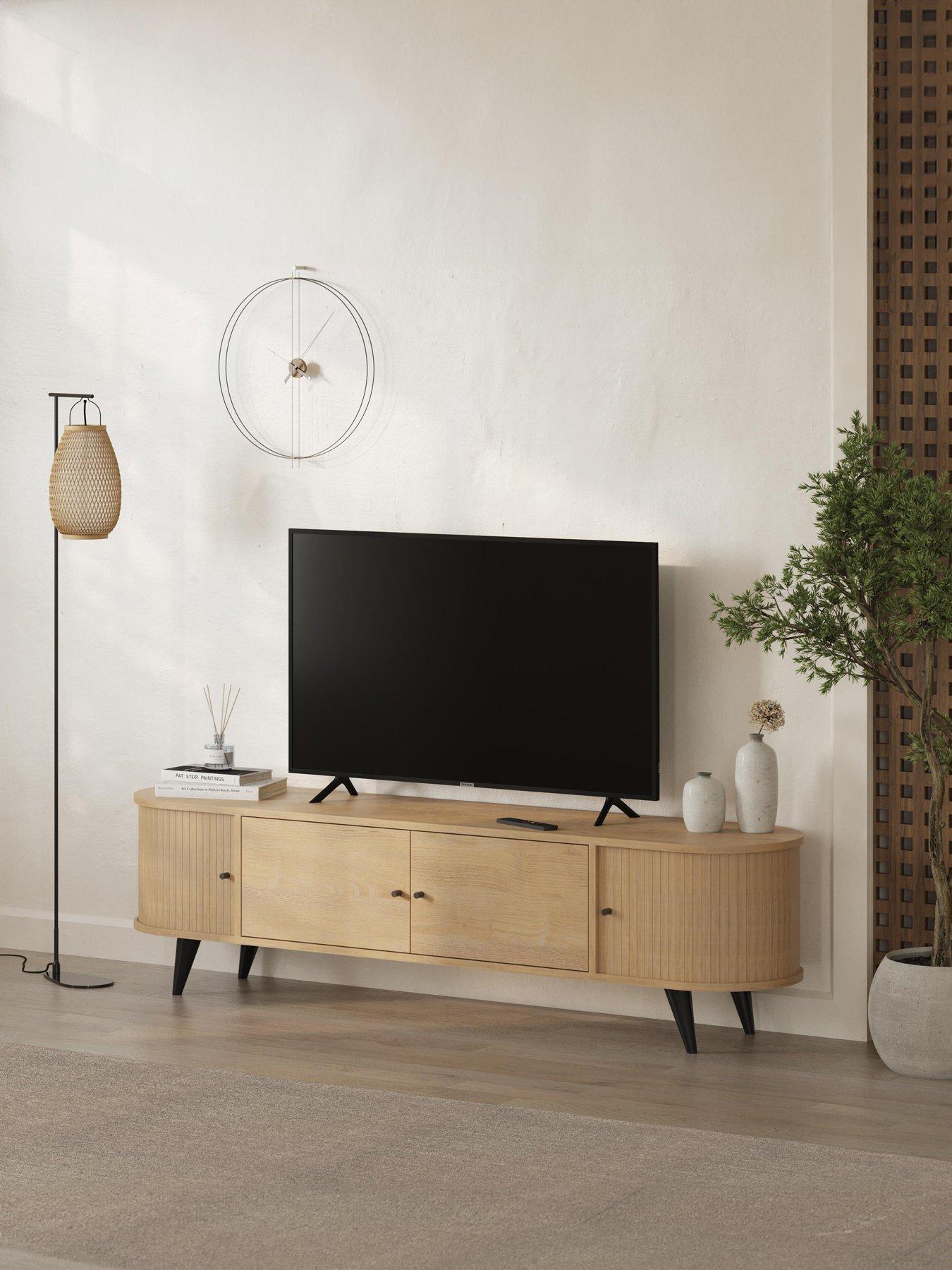 Image 1 of 6 of Decortie Gentle Tv Stand - Oak