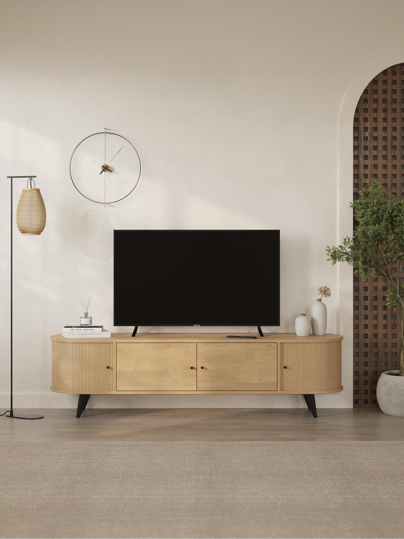 Image 3 of 6 of Decortie Gentle Tv Stand - Oak