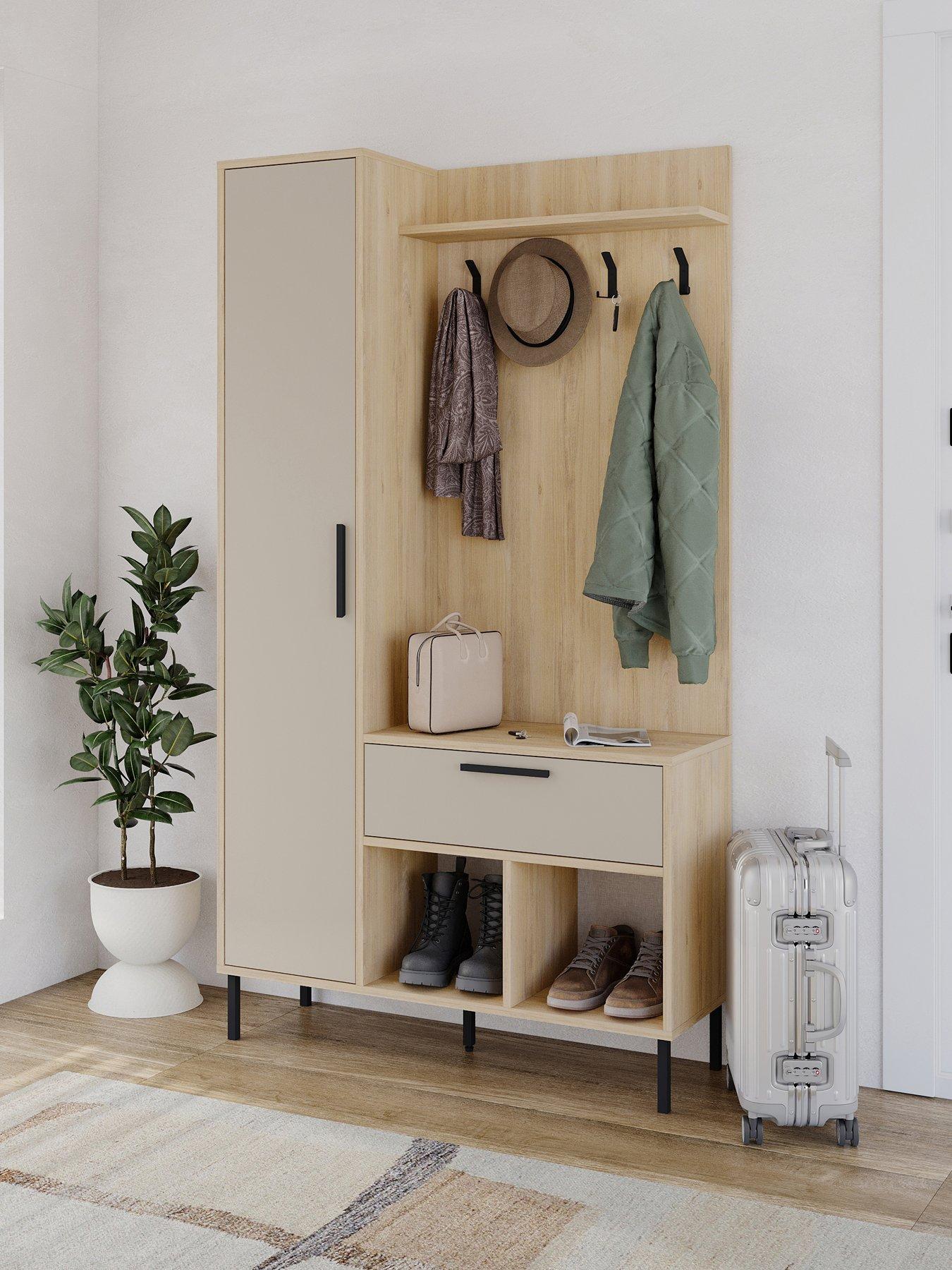 undefined Acton Hallway Stand - Oak/sandstone
