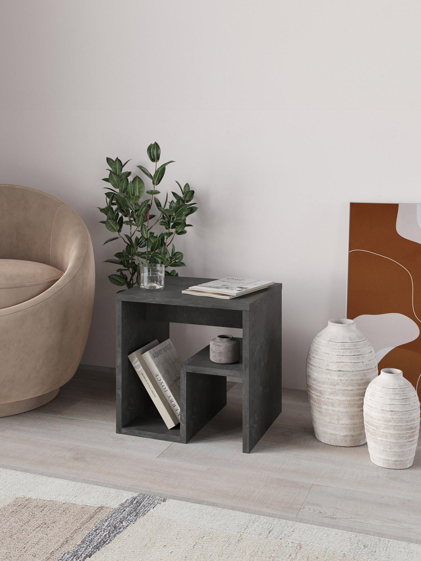 Image 1 of 6 of Decortie Bon Side Table - Grey
