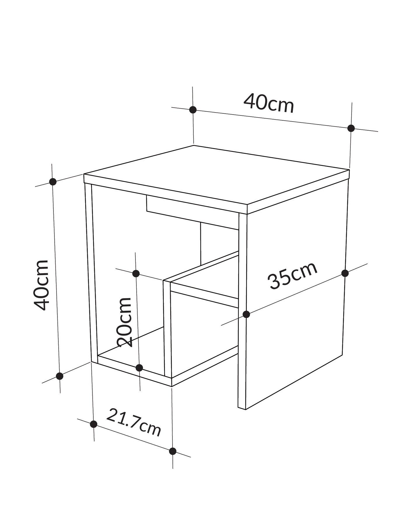 Image 5 of 6 of Decortie Bon Side Table - White