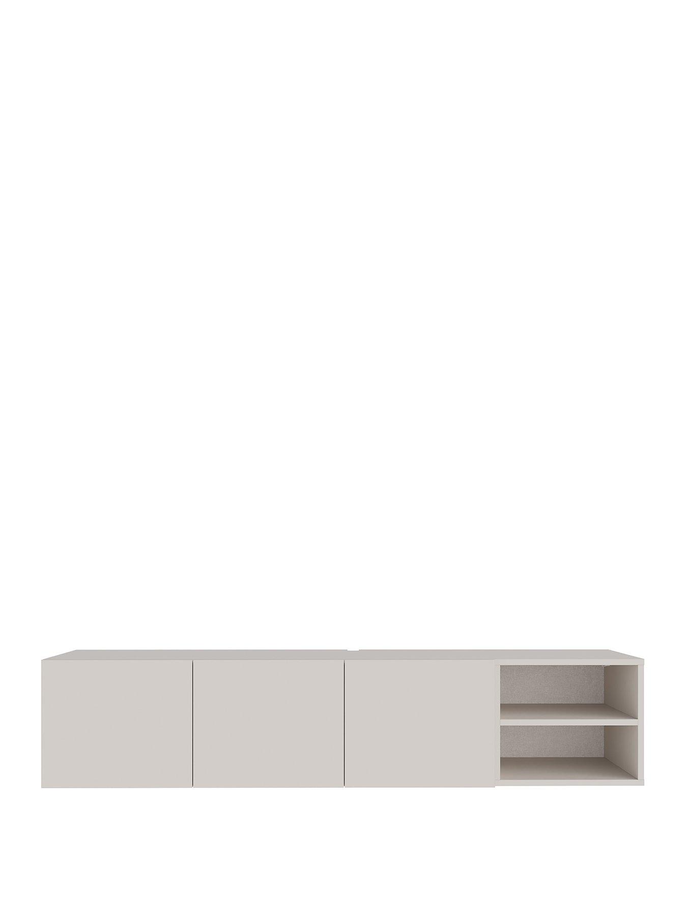 Image 2 of 6 of Decortie Cailin Tv Wall Mounted Tv Unit - Sandstone