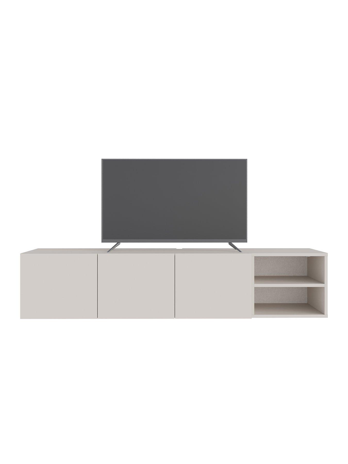 Image 3 of 6 of Decortie Cailin Tv Wall Mounted Tv Unit - Sandstone
