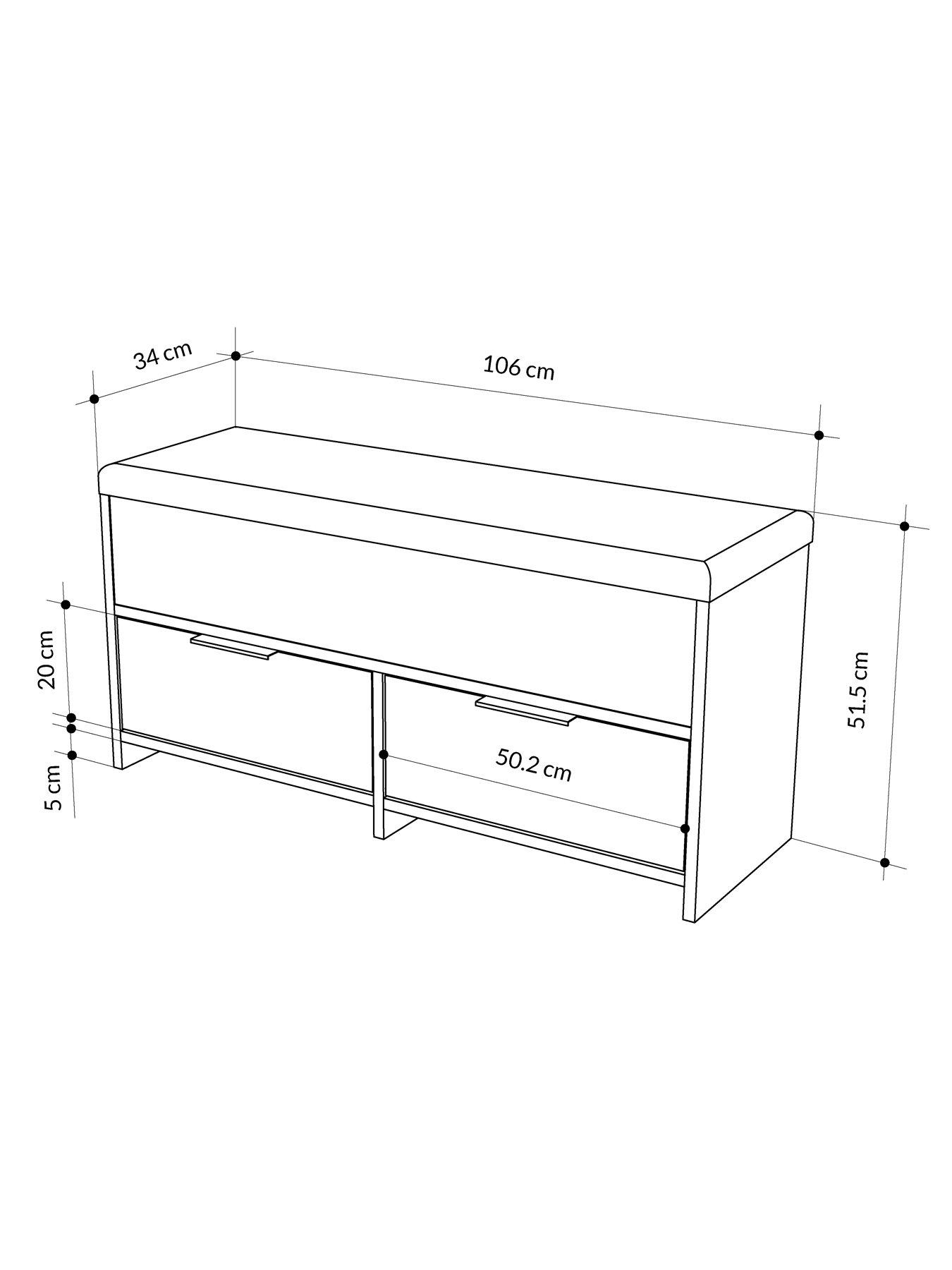Image 5 of 6 of Decortie Cove Shoe Bench