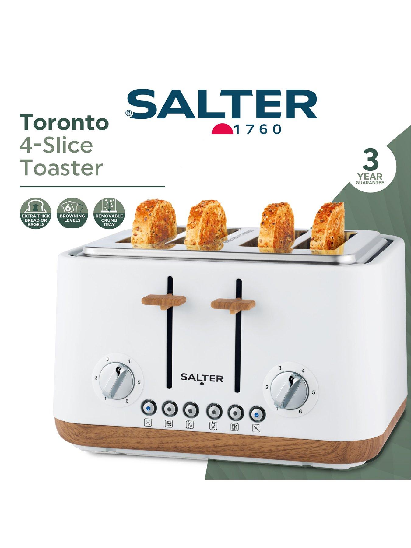 Image 3 of 3 of Salter Toronto 4 Slice Toaster - White&nbsp;