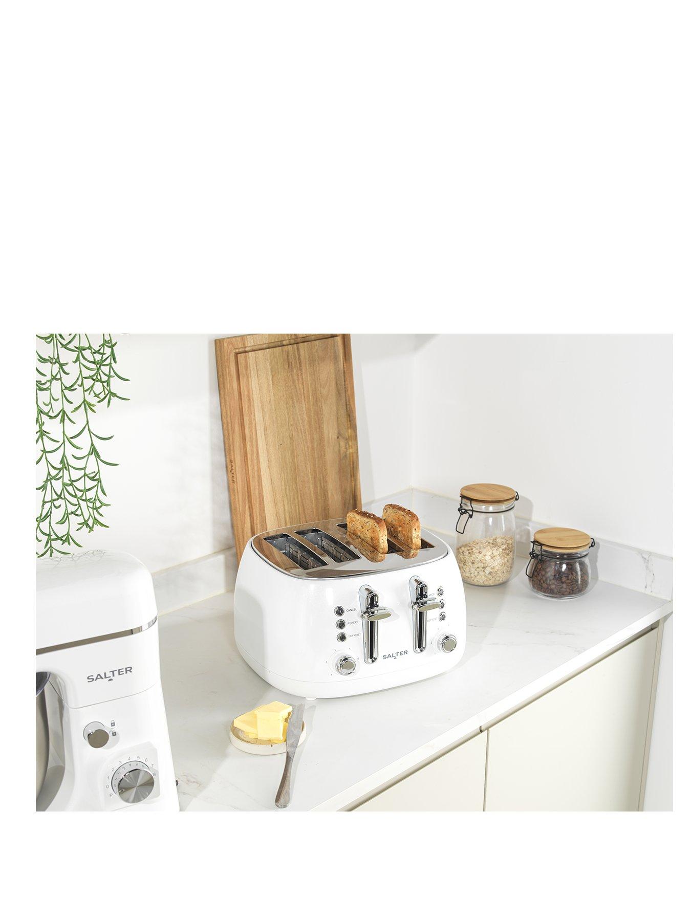 Salter Boston 4 Slice Toaster - White