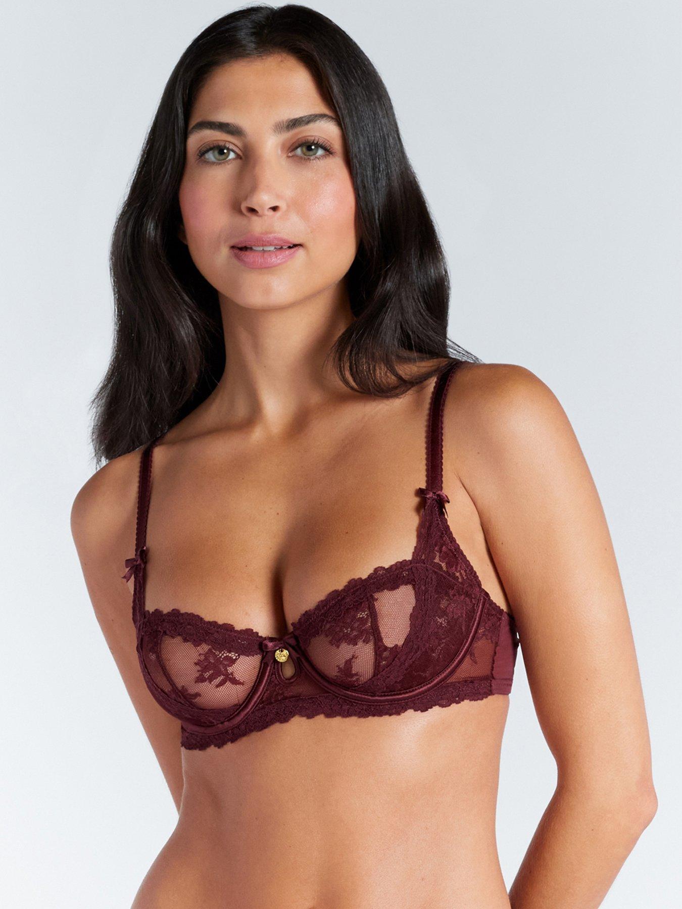 undefined Carissa Balconette Bra - Oxblood