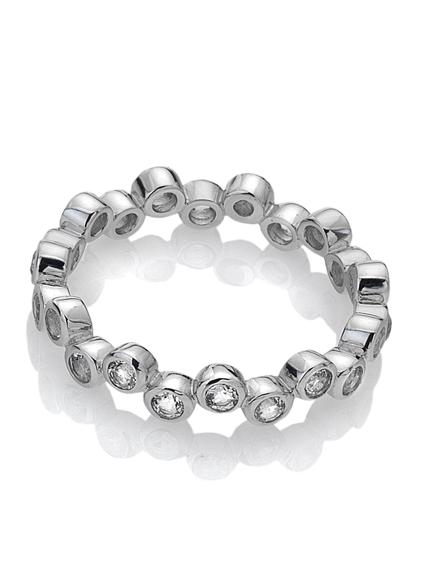 Image 1 of 3 of Hot Diamonds Tender Ring - Sterling SIlver Topaz
