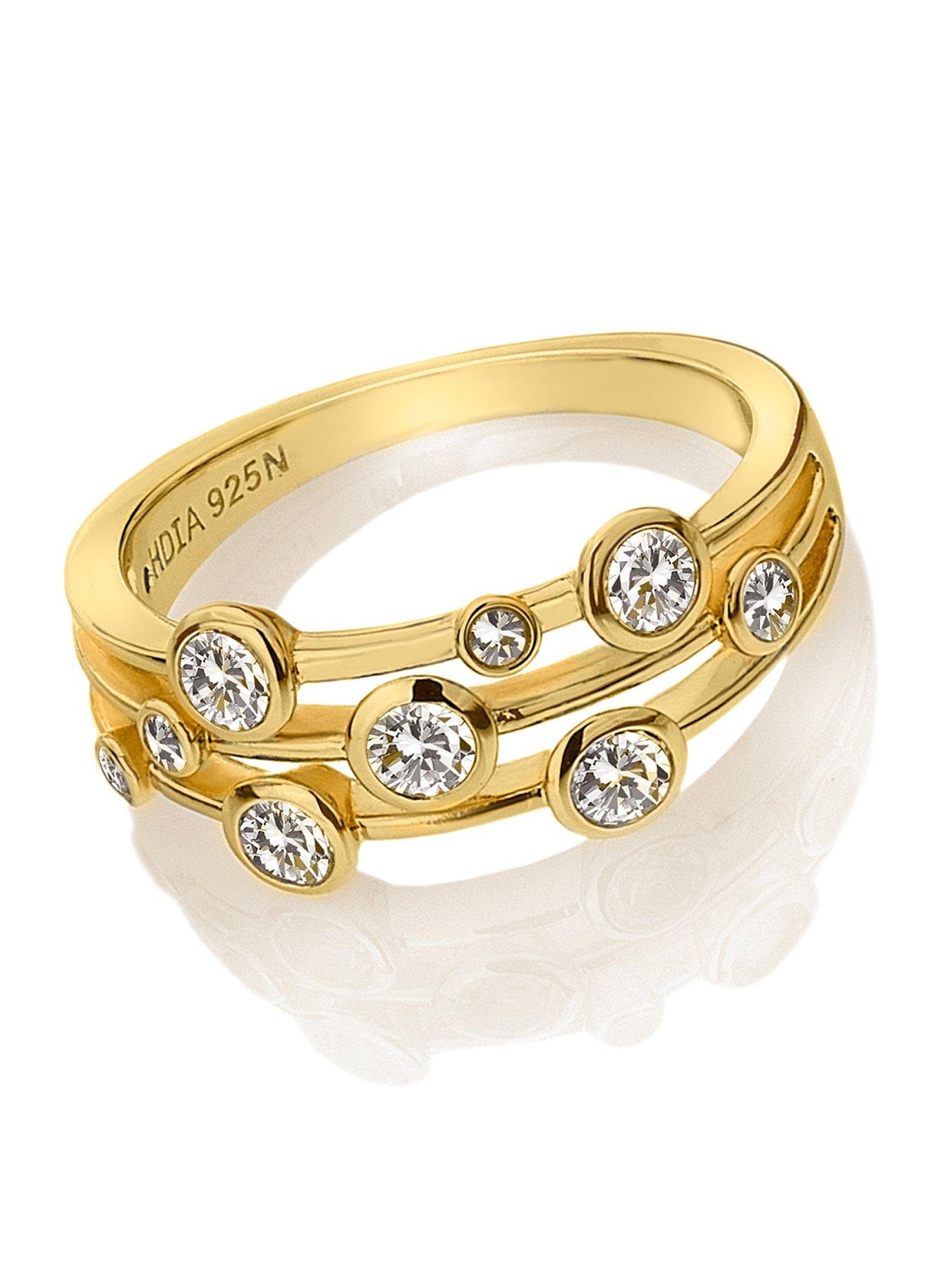 Image 1 of 2 of Hot Diamonds Hdxgem Tender Statement Ring - Gold