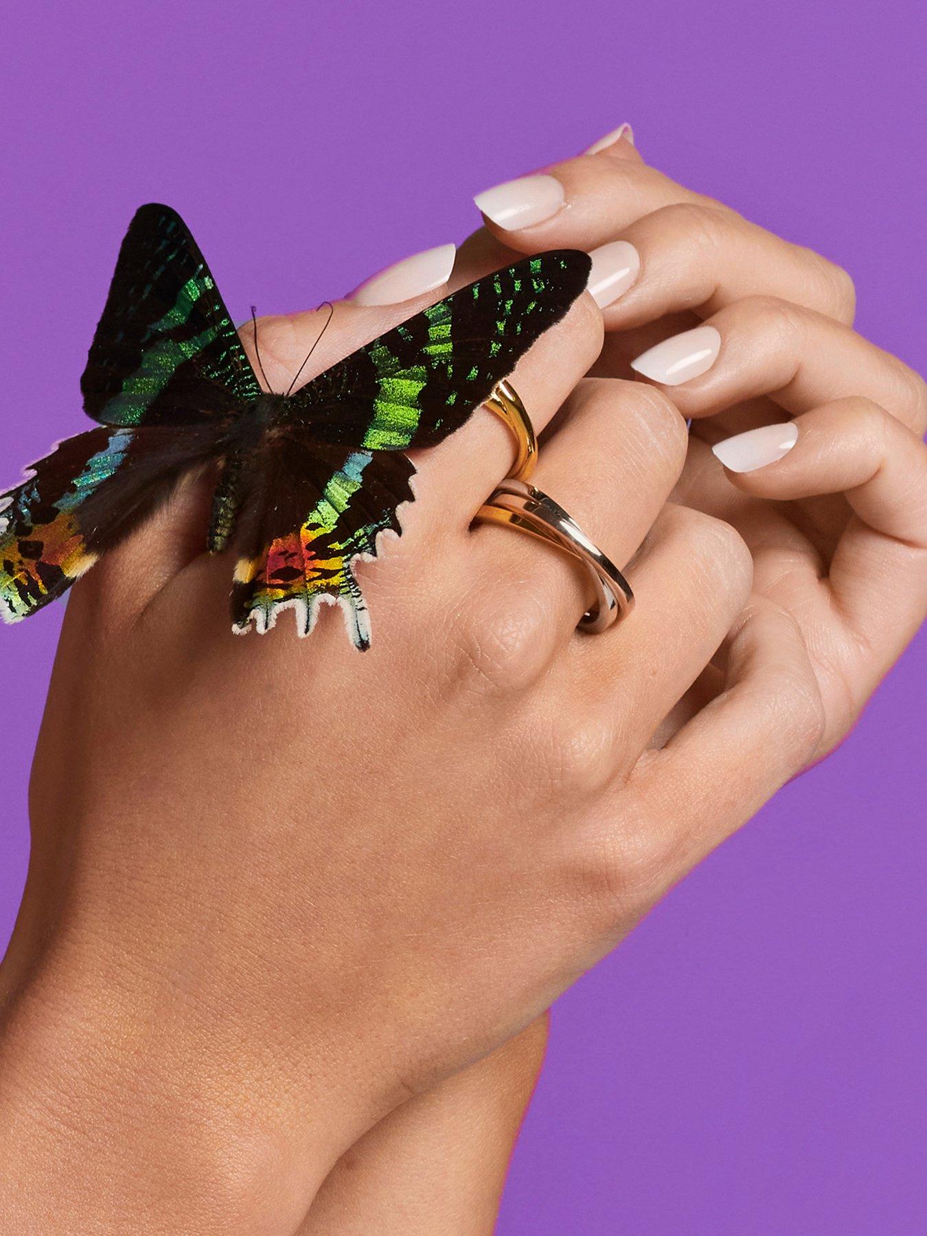 Image 3 of 3 of Hot Diamonds Trio Ring - Tri-Colour - Multi