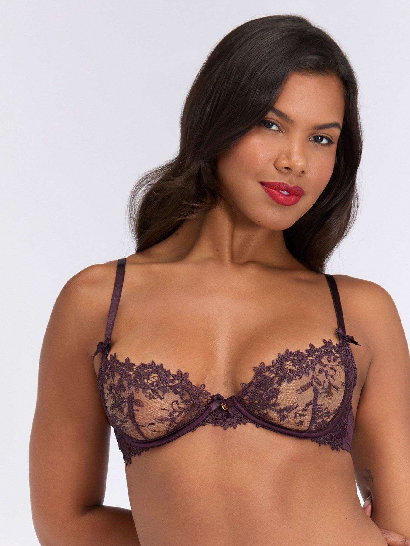 Boux Avenue Boux Avenue Robyn Plunge Bra - Blackberry