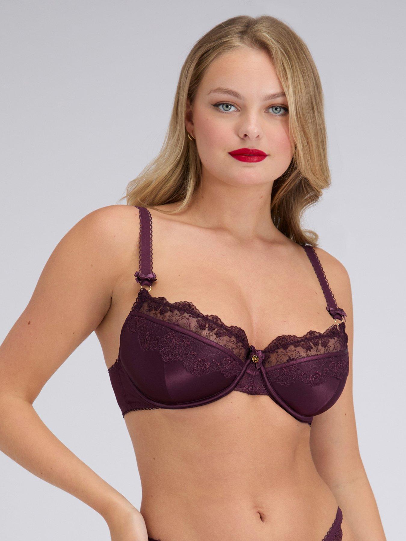 Boux Avenue Clover Balconette Bra - Purple