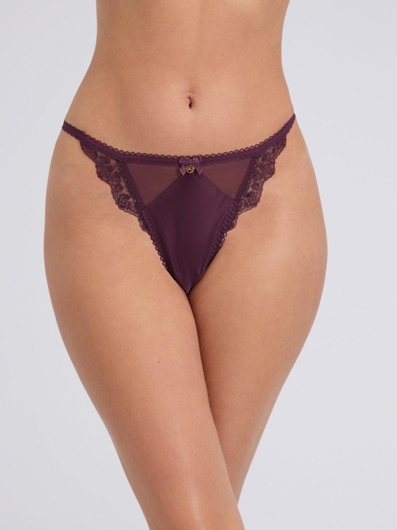 Boux Avenue Clover Thong - Purple