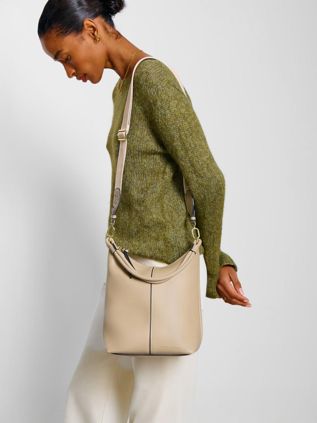 undefined Hallie Satchel Bag  -  Light Taupe