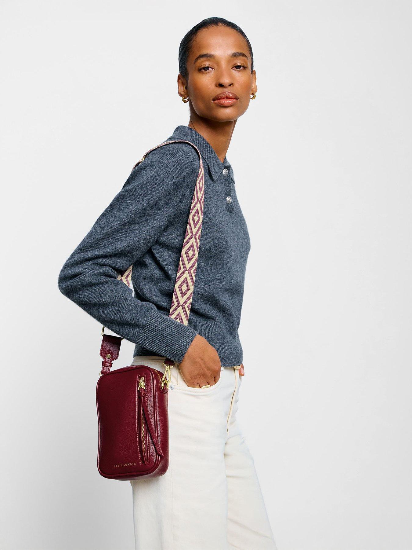undefined Hallie Small Crossbody Bag  -  Cherry