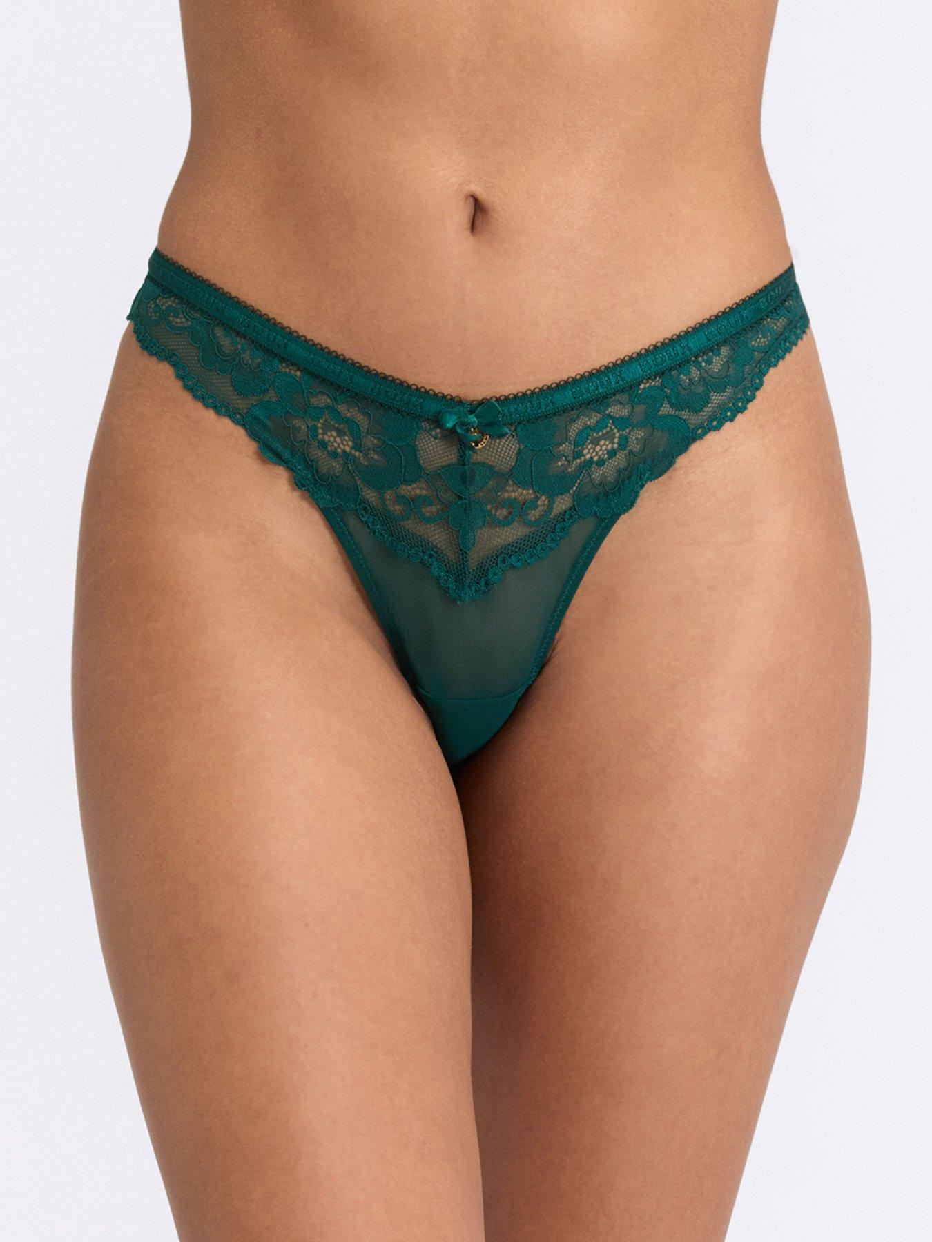 Boux Avenue Harper Thong - Emerald