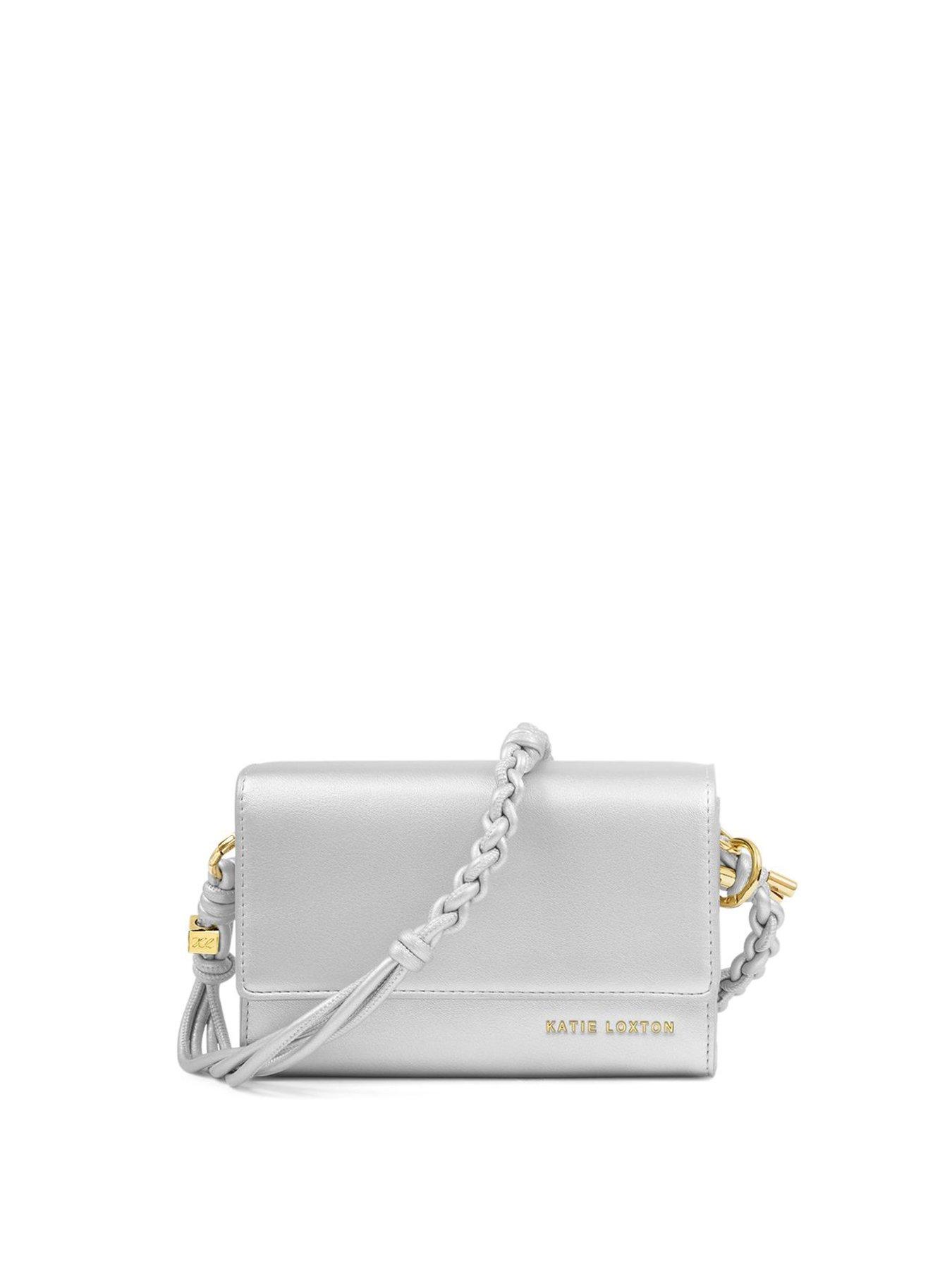 Image 3 of 5 of Katie Loxton Arden Braided Mini Bag -  Silver